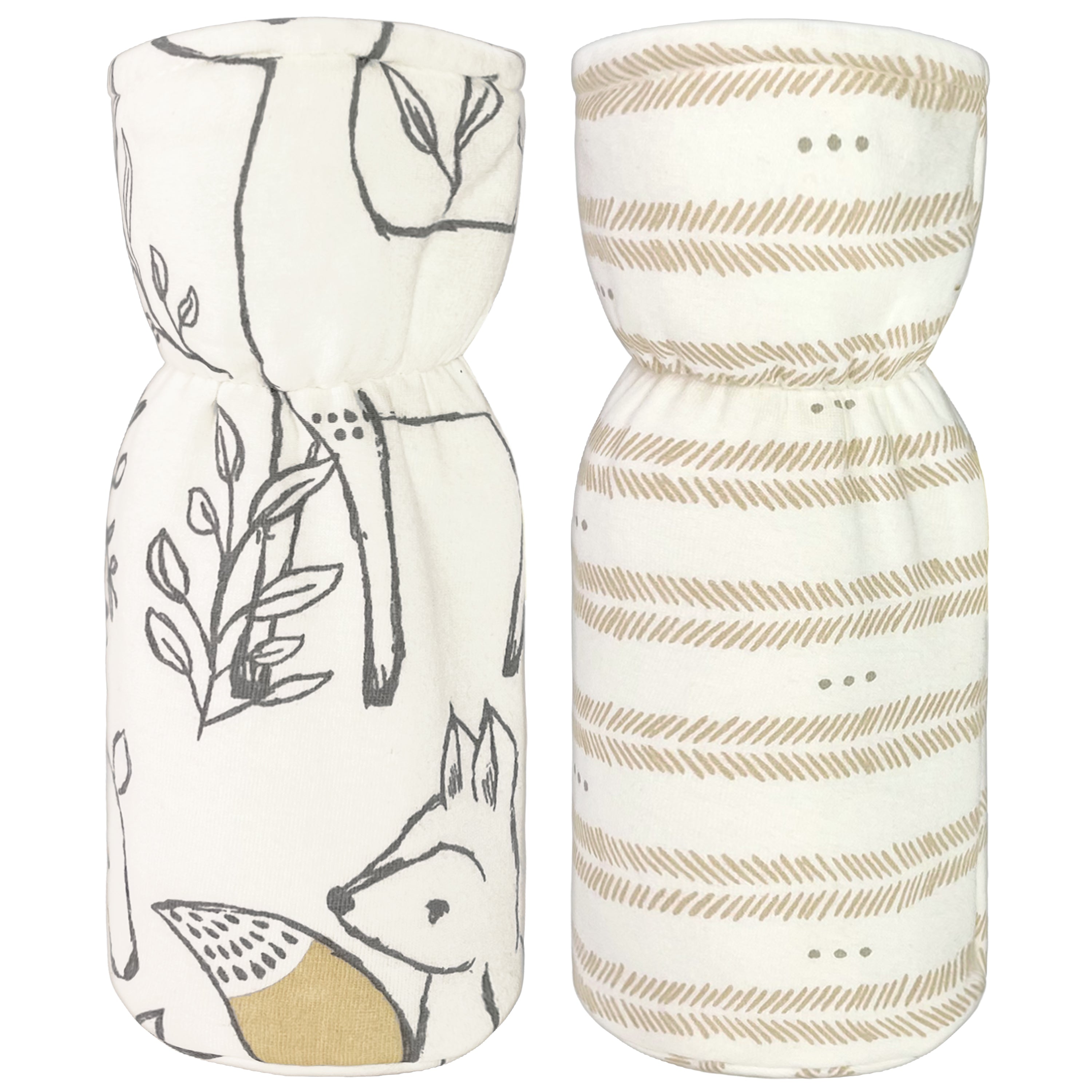 Crane Baby Bottle Cover/Warmer Ezra Collection, Pack of 2 - Multicolor