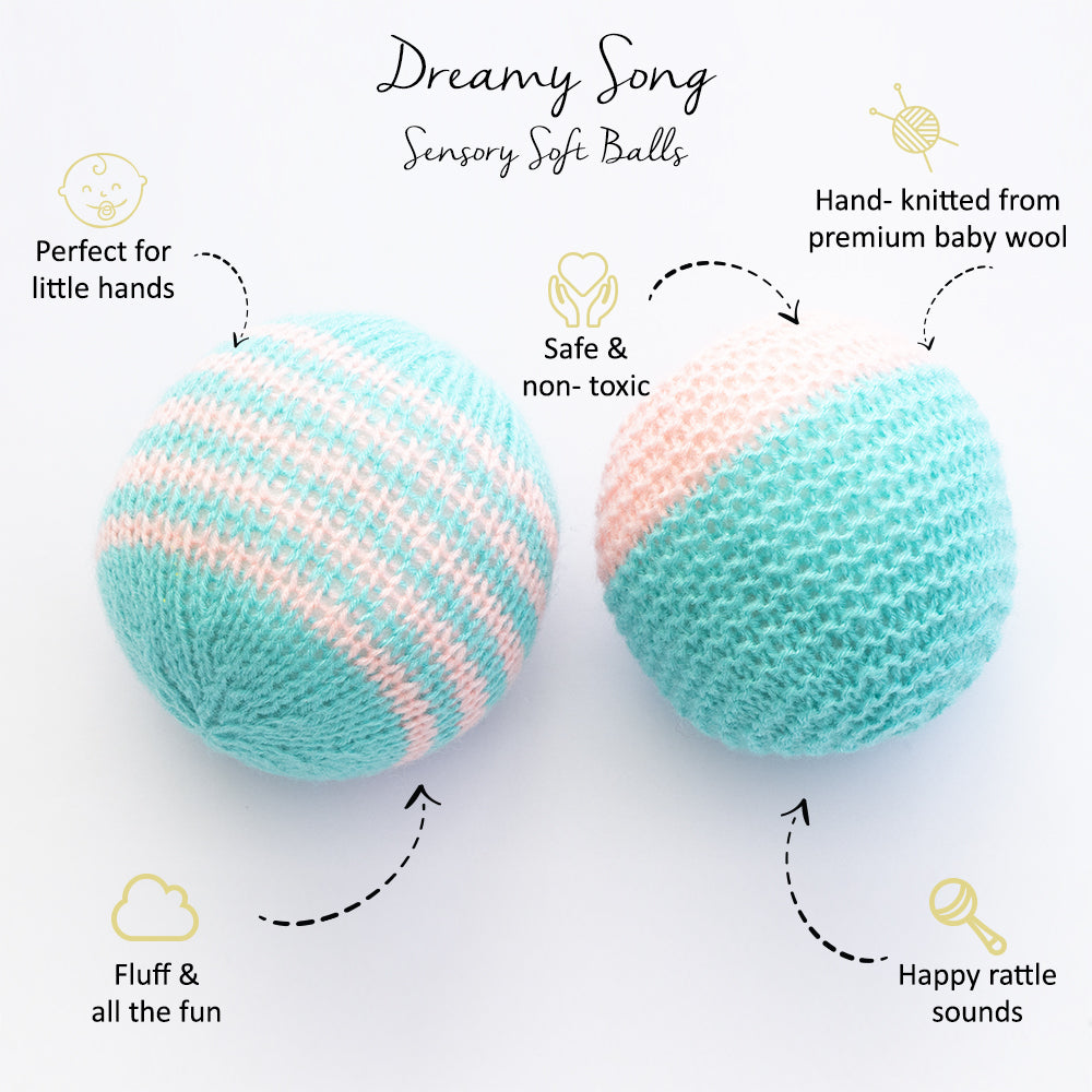 Sensory Soft Balls & Diwali Bodysuit Gift Set