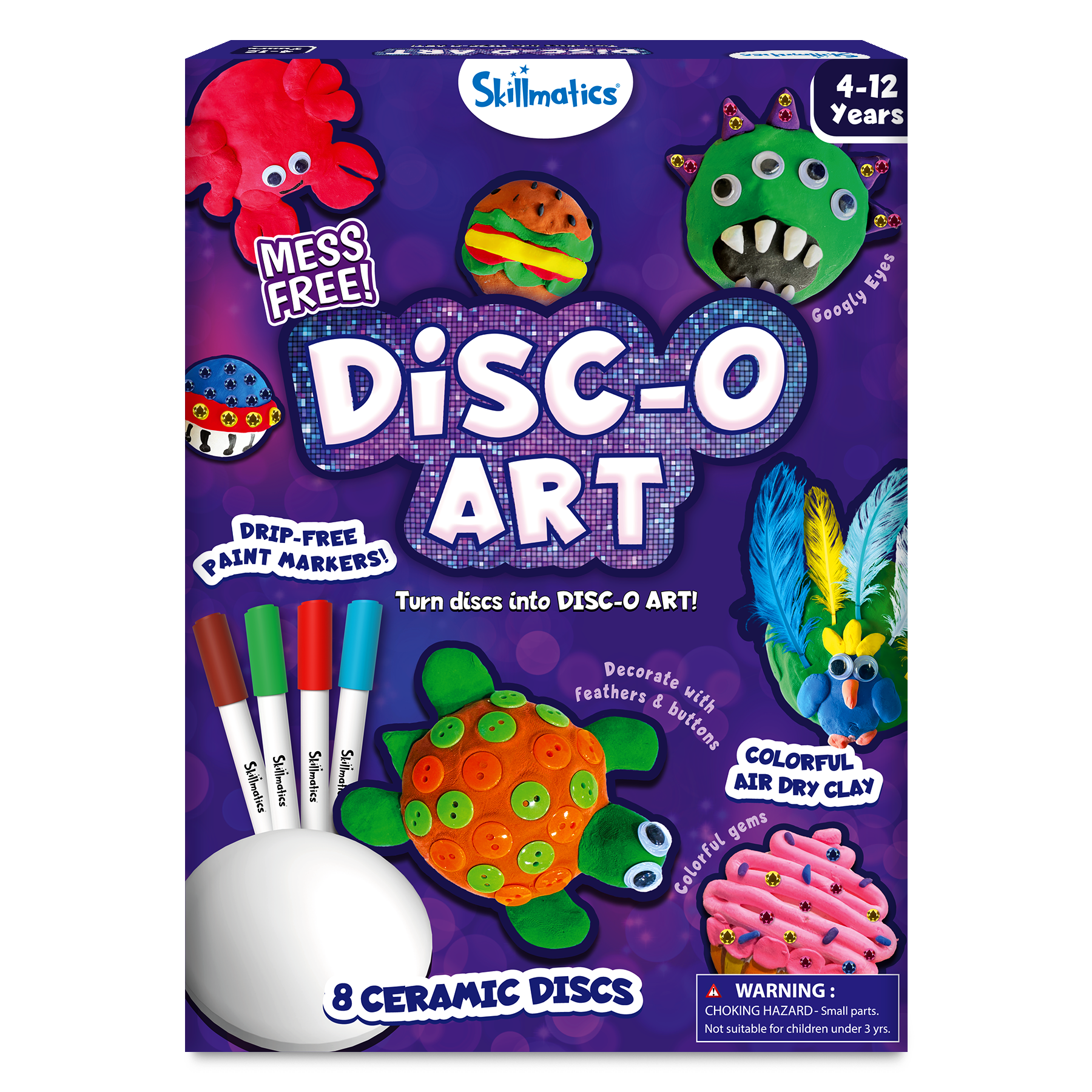Skillmatics Art & Craft Activity - Disc-O Art, Mess-Free Art & Craft Activity for Girls & Boys, Craft Kits & Supplies, DIY Creative Activity, Gifts for Kids Ages 4, 5, 6, 7, 8, 9, 10, 11,12