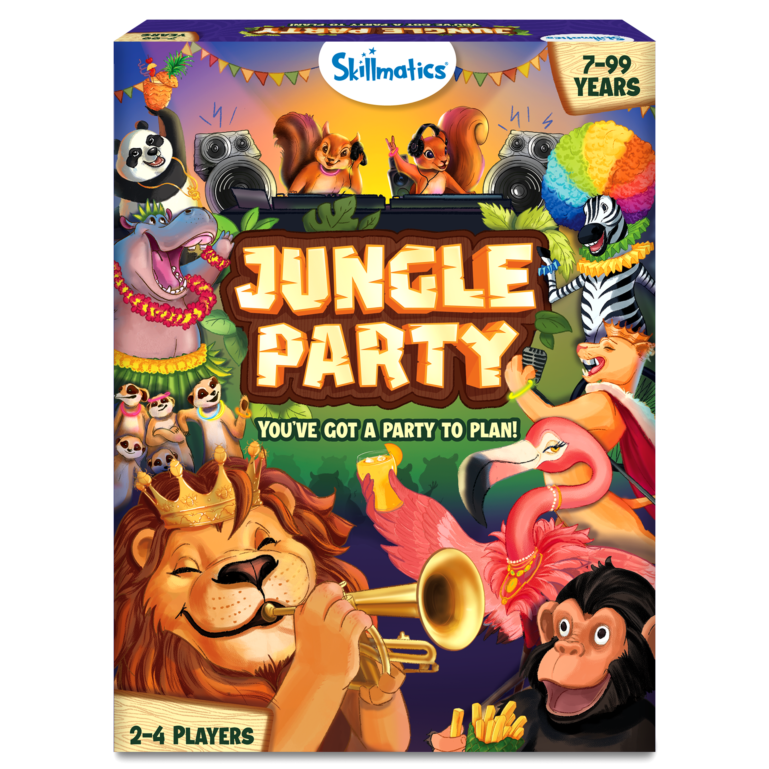 Skillmatics Card Game - Jungle Party, Fun Family Card Game of Strategy & Luck, Party Game, Gifts for Girls & Boys Ages 7, 8, 9 & Up