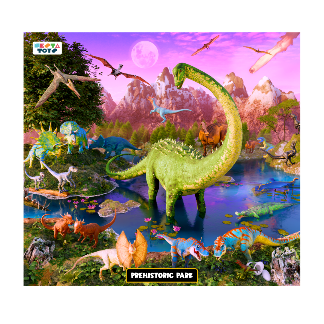 Prehistoric Park Jigsaw Puzzle For Kids (64 Pcs)