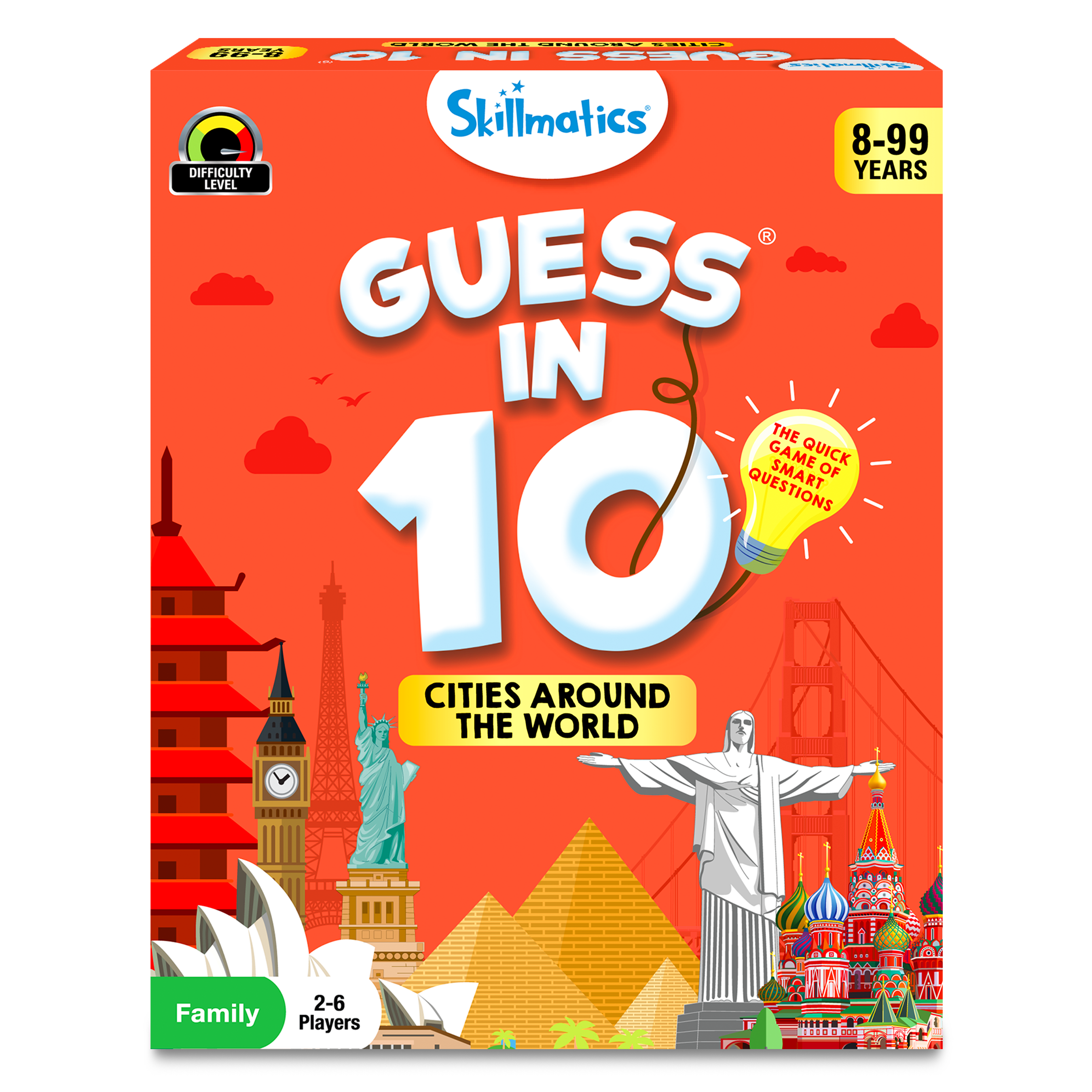 Skillmatics Educational Game - Guess In 10 - Cities Around The World