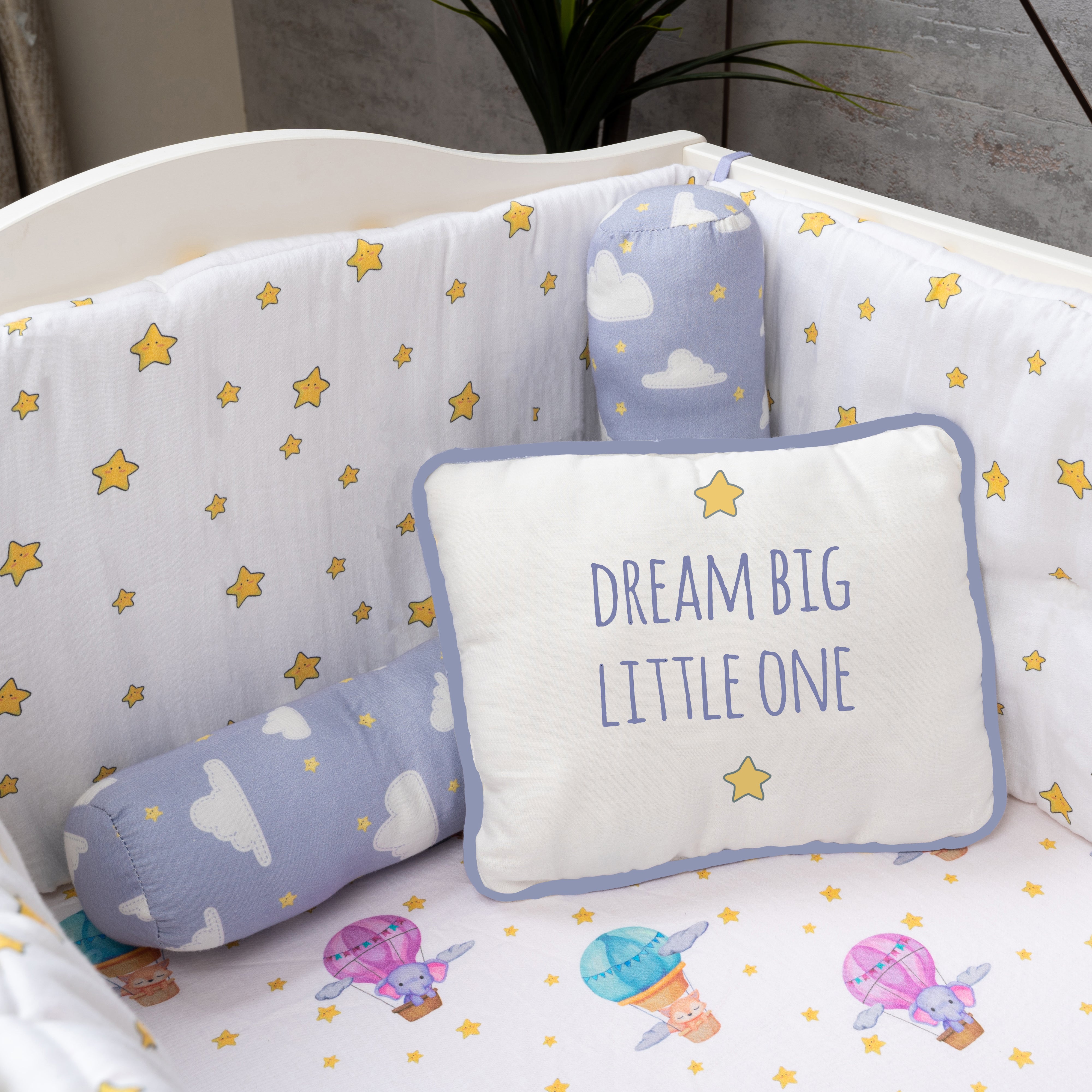 Tiny Snooze Organic Pillow & Bolsters- Clouds