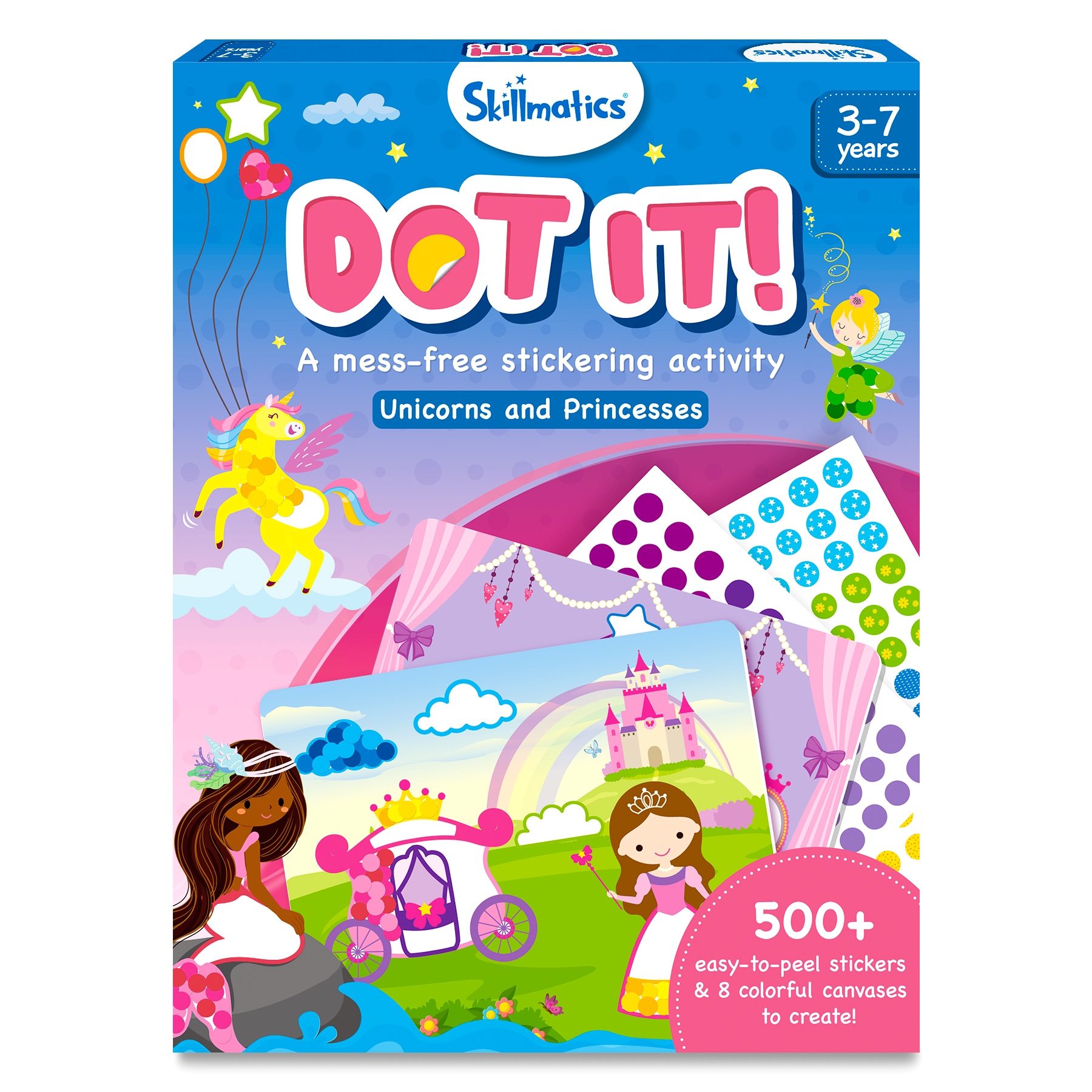 Dot it! - Unicorns & Princesses | No Mess Sticker Art