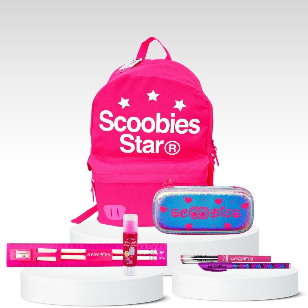 Scoobies Star Pink Bag Combo