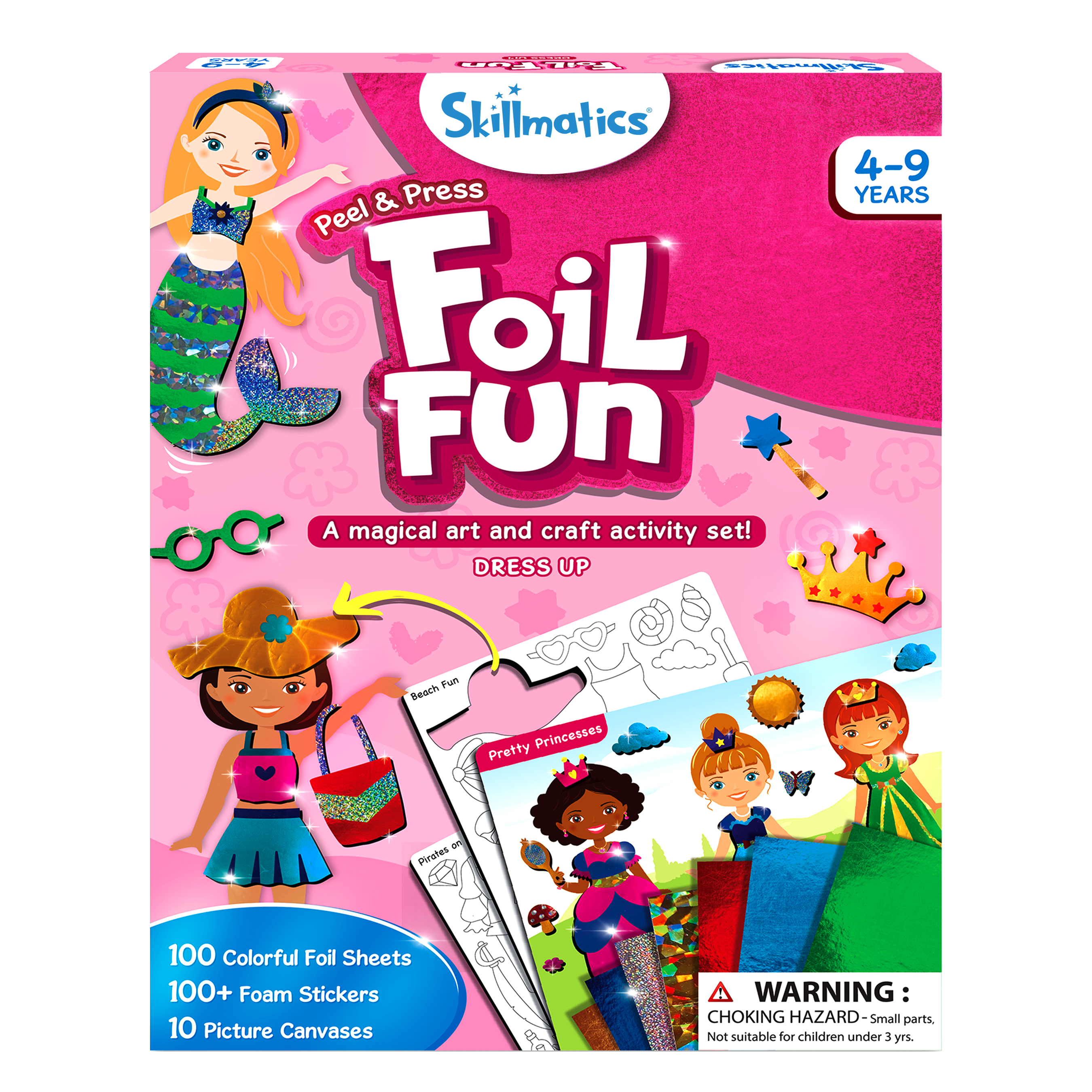 Skillmatics Art & Craft Activity - Foil Fun Dress Up, No Mess Art for Kids, Craft Kits, DIY Activity, Gifts for Ages 4 to 9