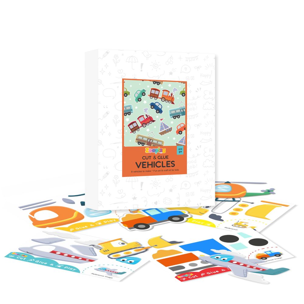 Cut & Glue Activity -Vehicles