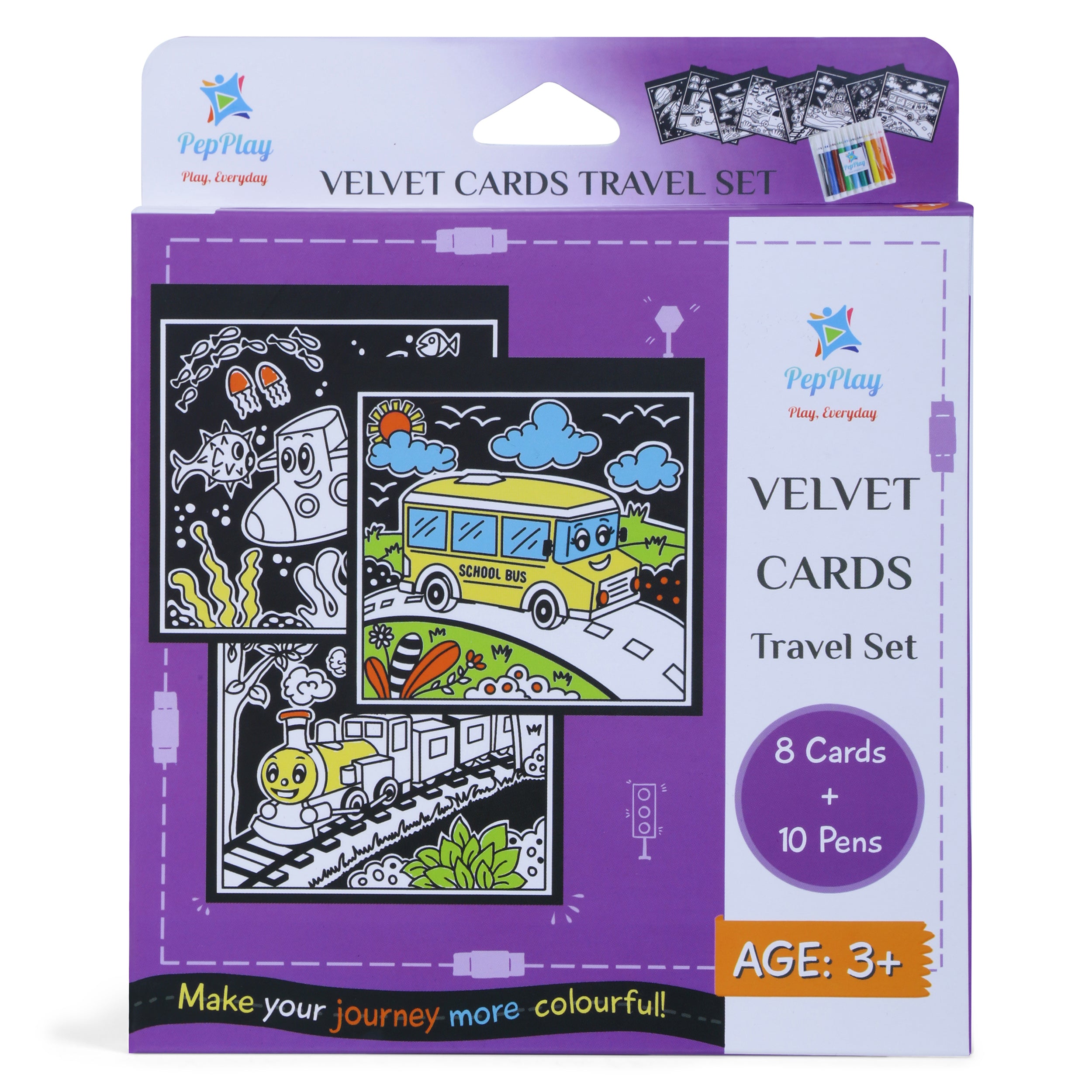 Pepplay Velvet Cards - Travel Set