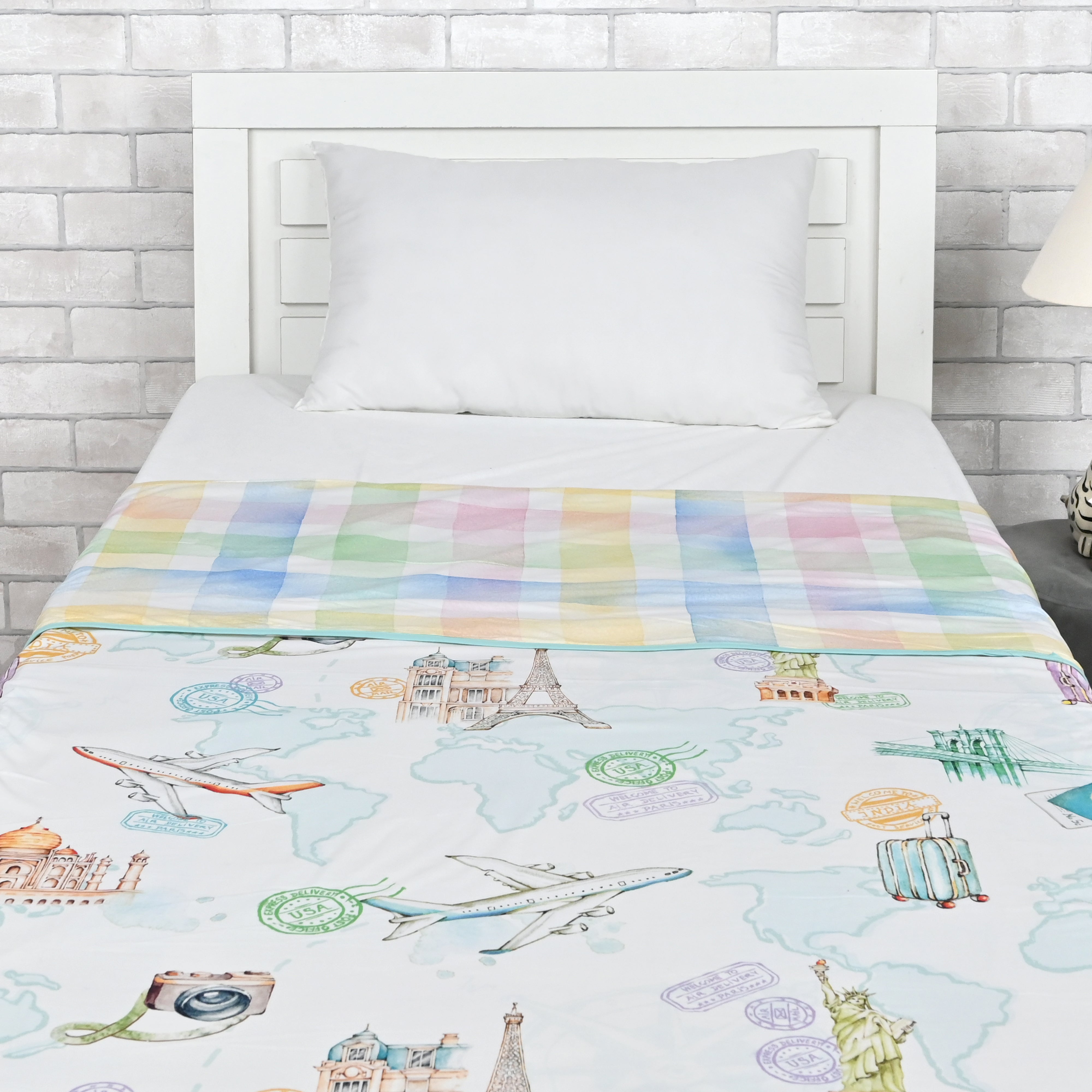 Passport To Wonderland Reversible Blanket -Single / Double