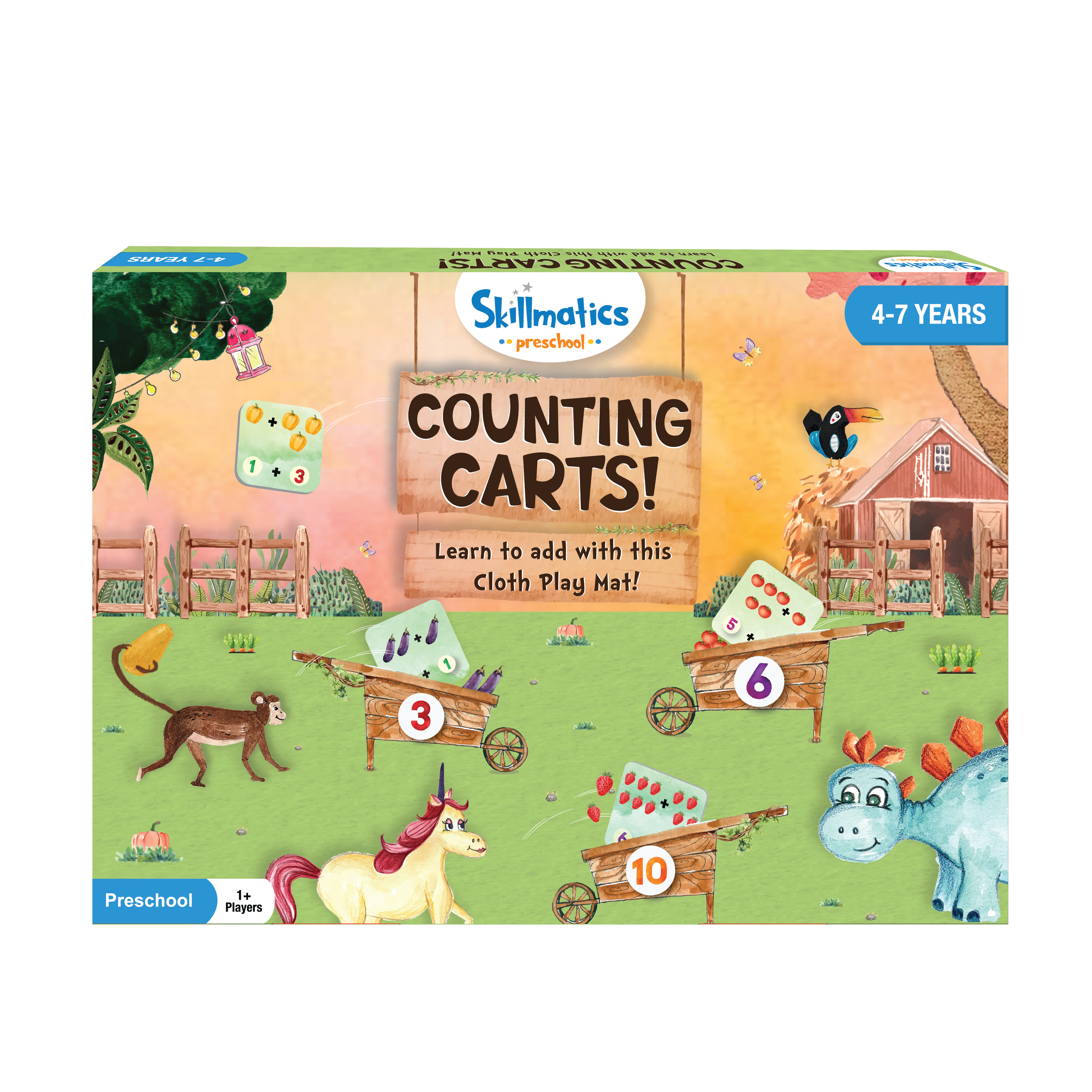 Preschool Toys : Counting Carts | Educational Activity Play Mats