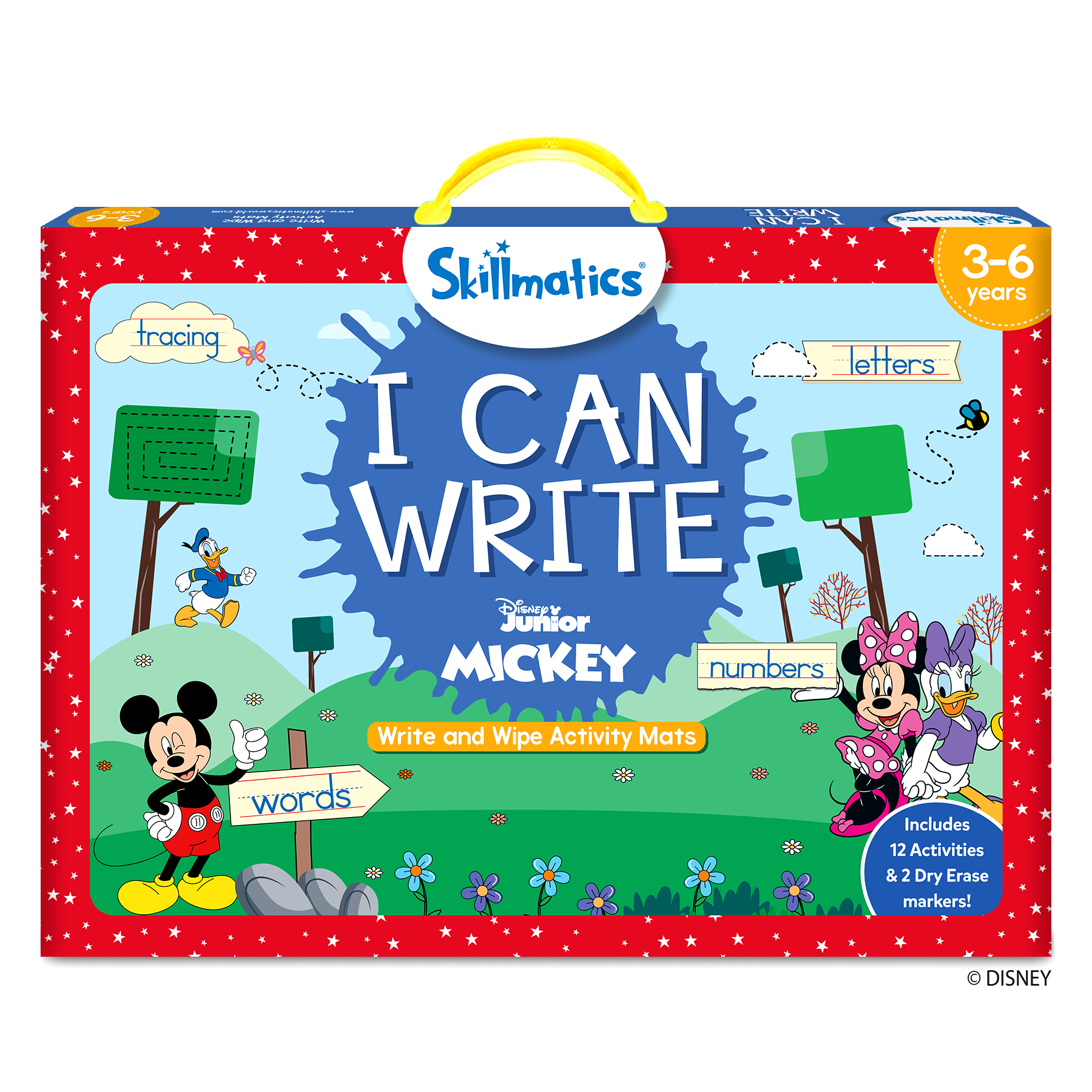 Skillmatics Preschool Learning Activity - I Can Write Disney Junior Mickey Mouse, Educational Game for Kids, Toddlers, Preschoolers Who Love Toys, Art & Craft Activities, Gifts for Ages 3, 4, 5, 6