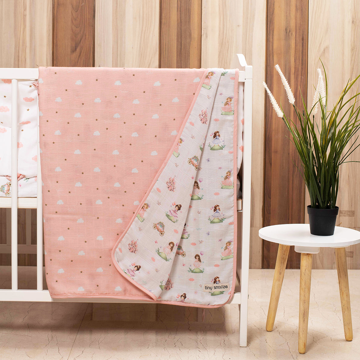 Tiny Snooze Organic Muslin Blanket-Fairytale