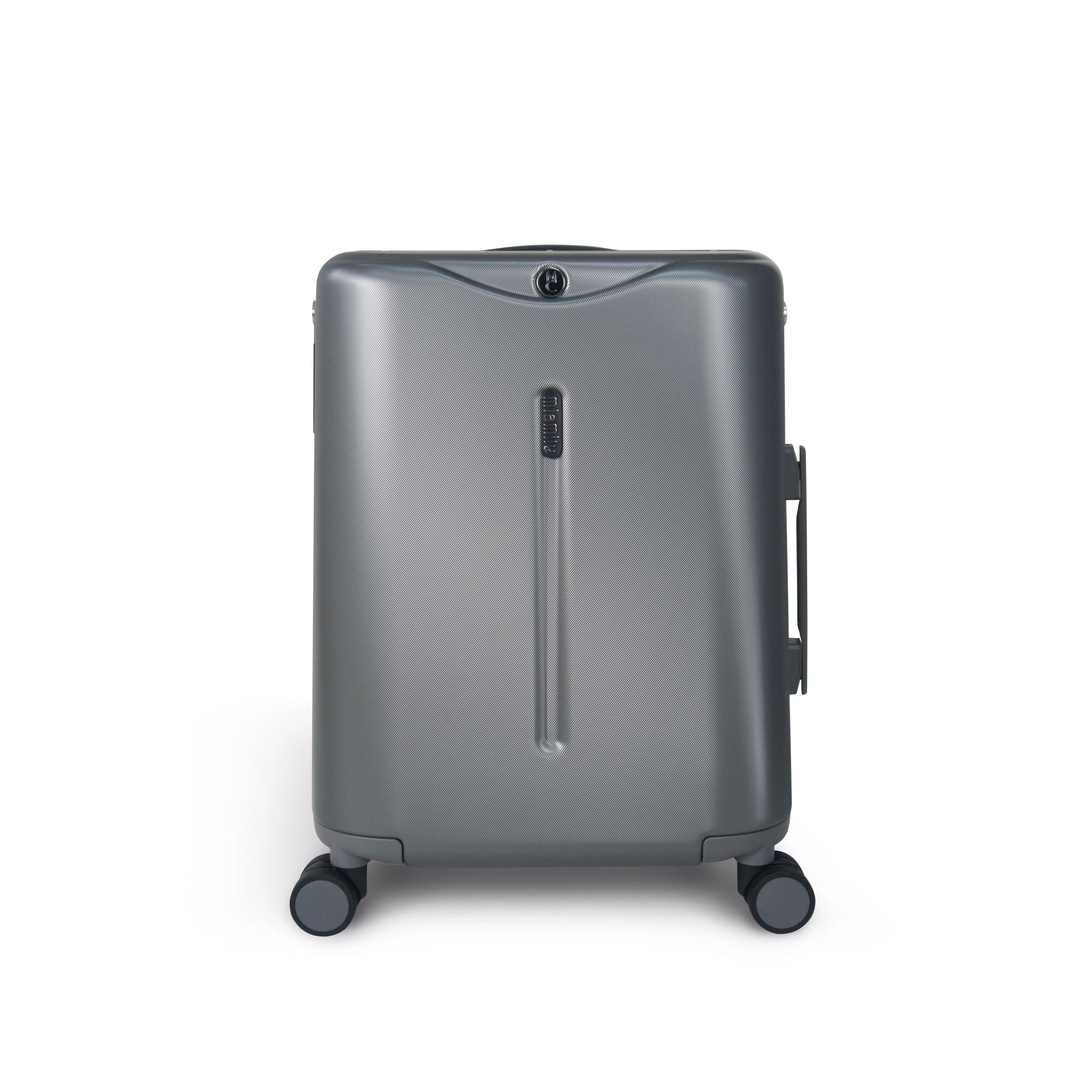 Miamily Charcoal Grey Ride-On Trolley Carry-On Luggage 18 inches