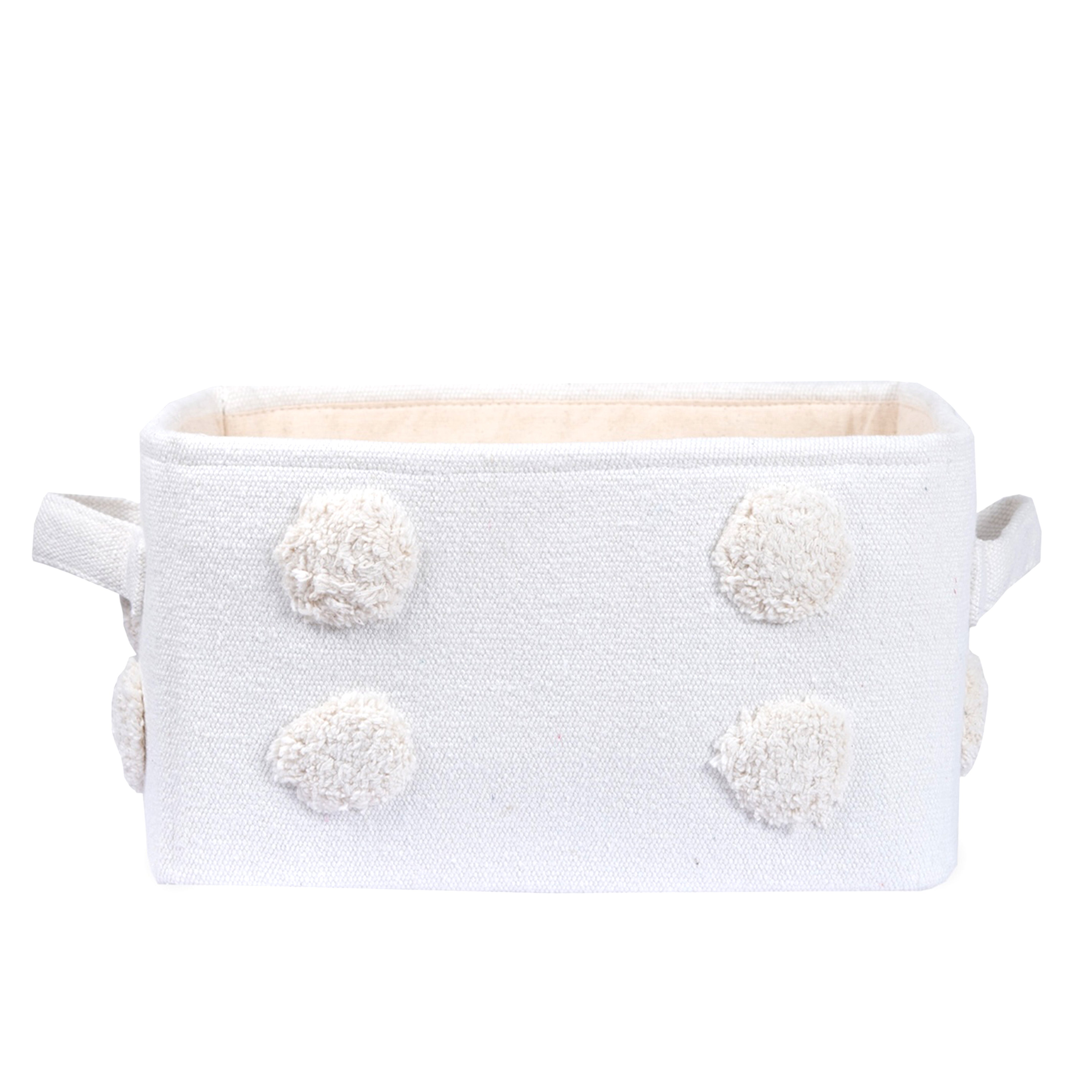 PomPom Small Rectangular Toy Storage Basket