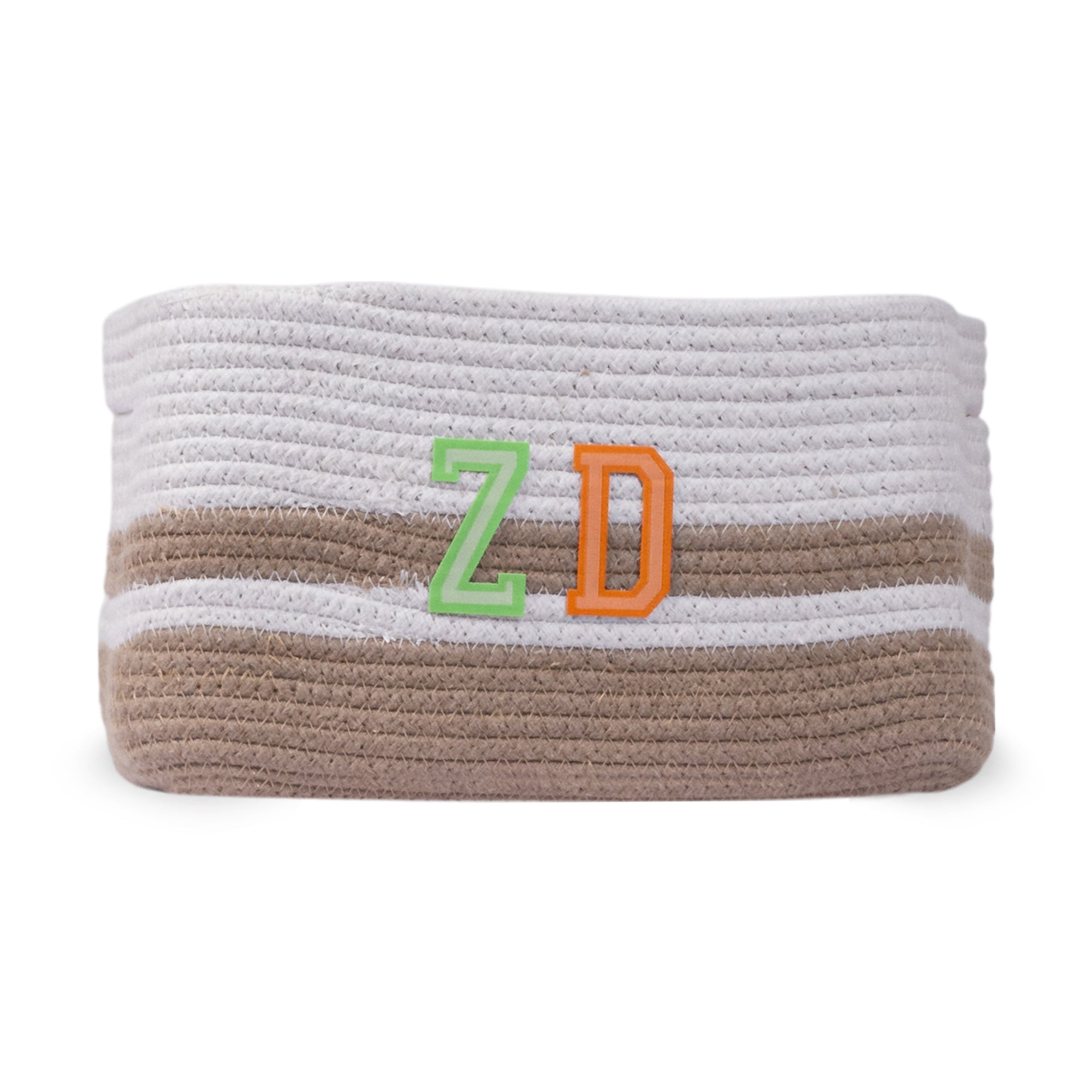 Cotton Rope Transport Trail Rectangular Toy Storage Basket