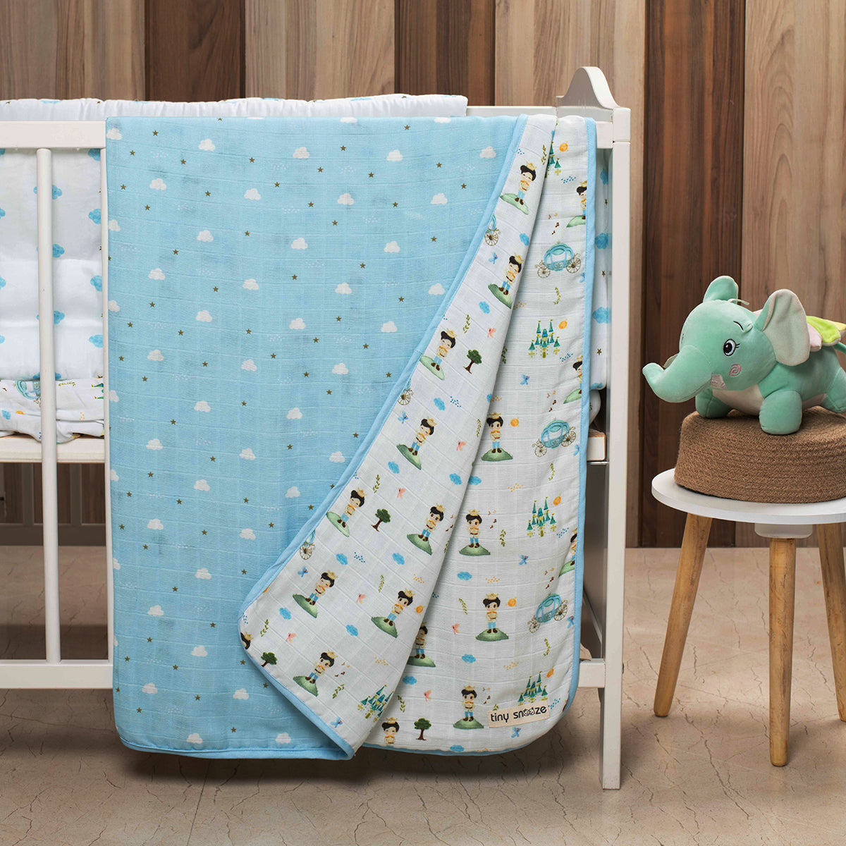 Tiny Snooze Organic Muslin Blanket- The Little Prince