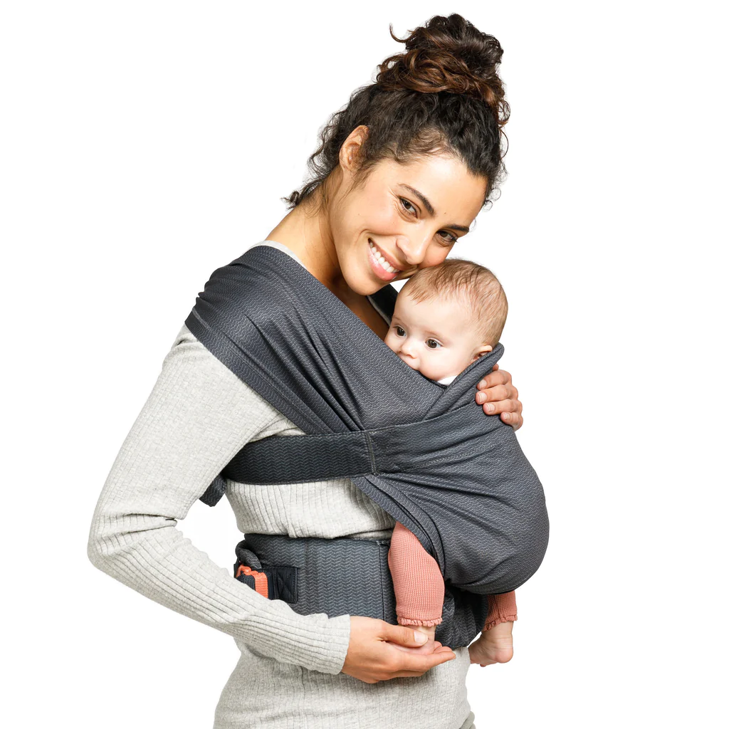 Infantino Hug & Cuddle Adjustable Hybrid Wrap Carrier - Black