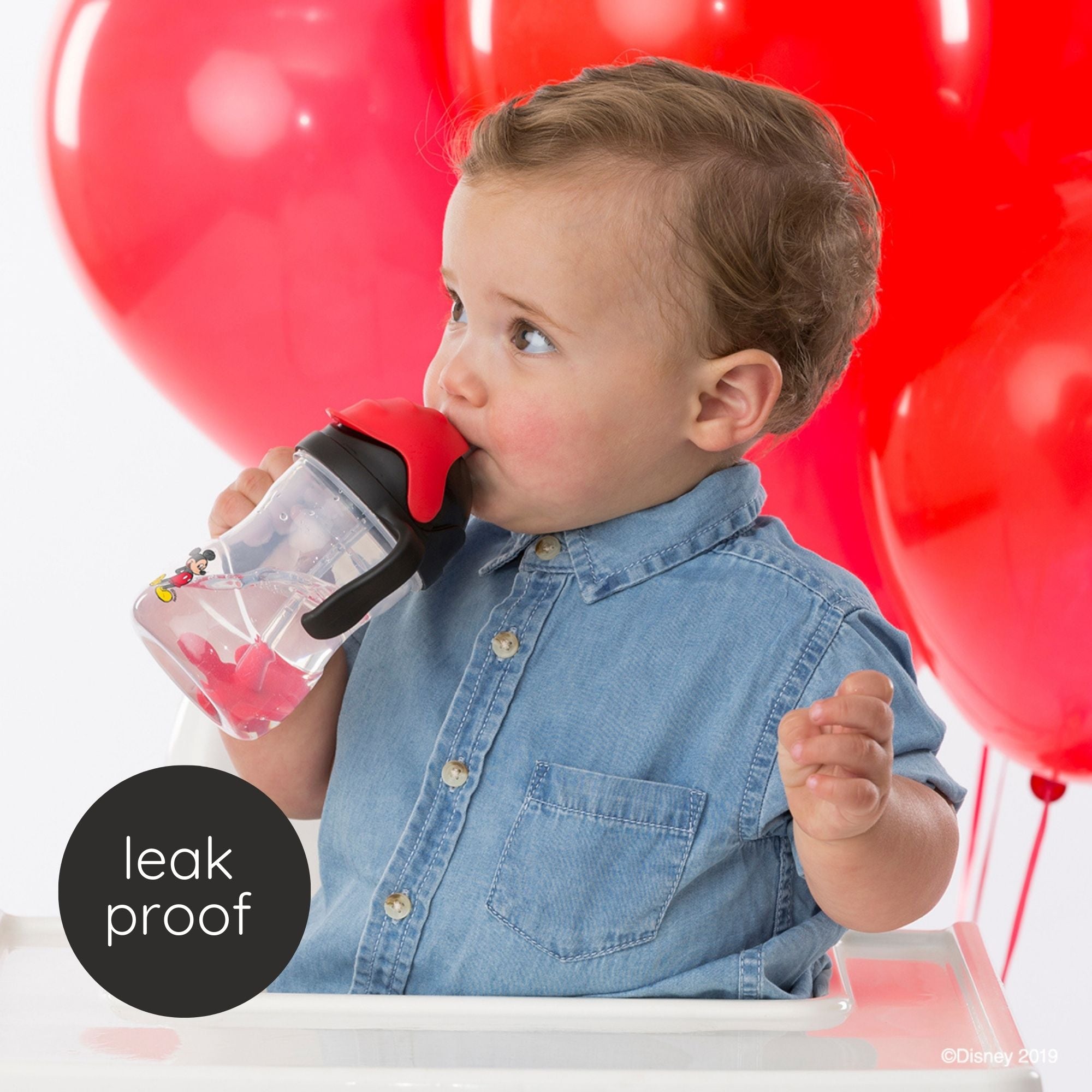 b.box Weighted Straw Sippy Cup - 240ml Disney/Marvel Theme