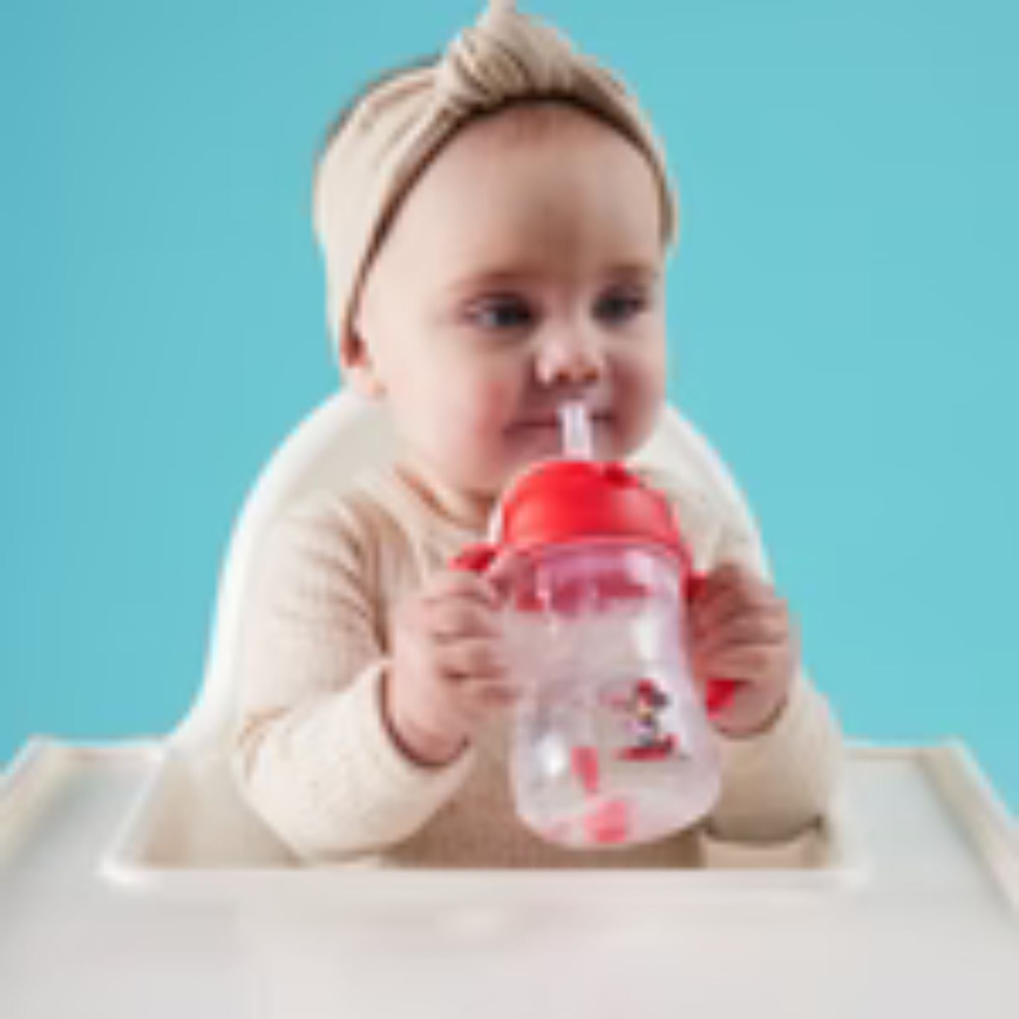 b.box Weighted Straw Sippy Cup - 240ml Disney/Marvel Theme