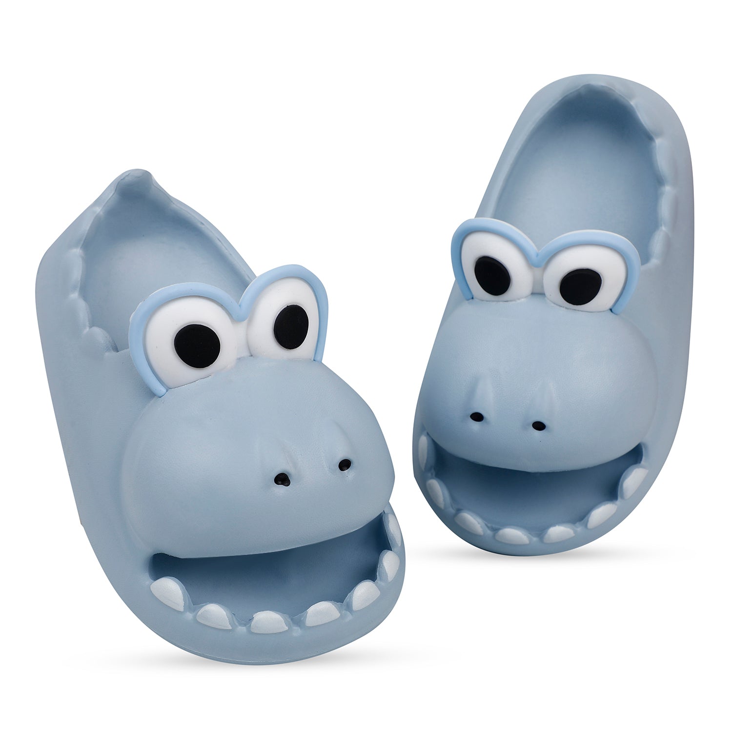 Baby Moo Crocodile Beach Slippers 3D Cartoon Sliders - Blue - Baby Moo