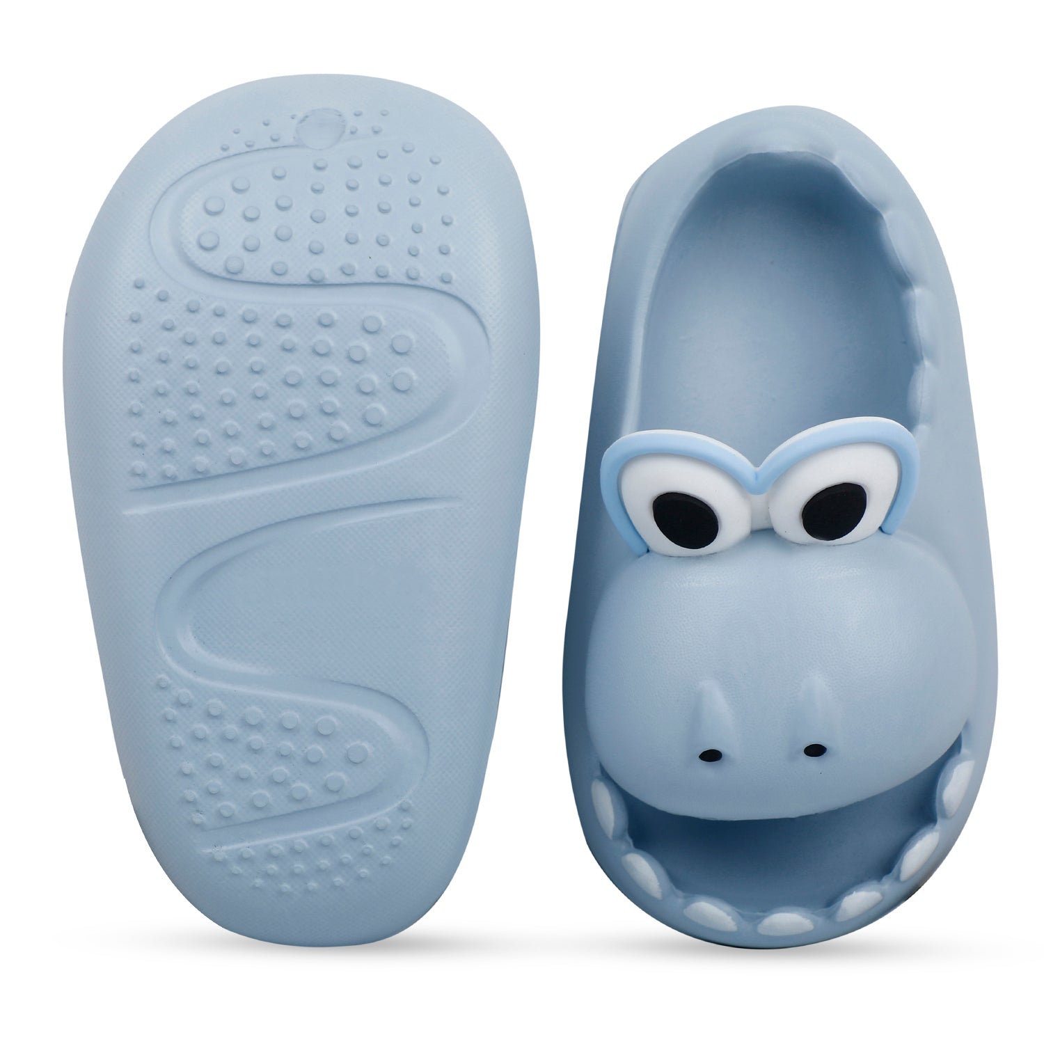 Baby Moo Crocodile Beach Slippers 3D Cartoon Sliders - Blue - Baby Moo