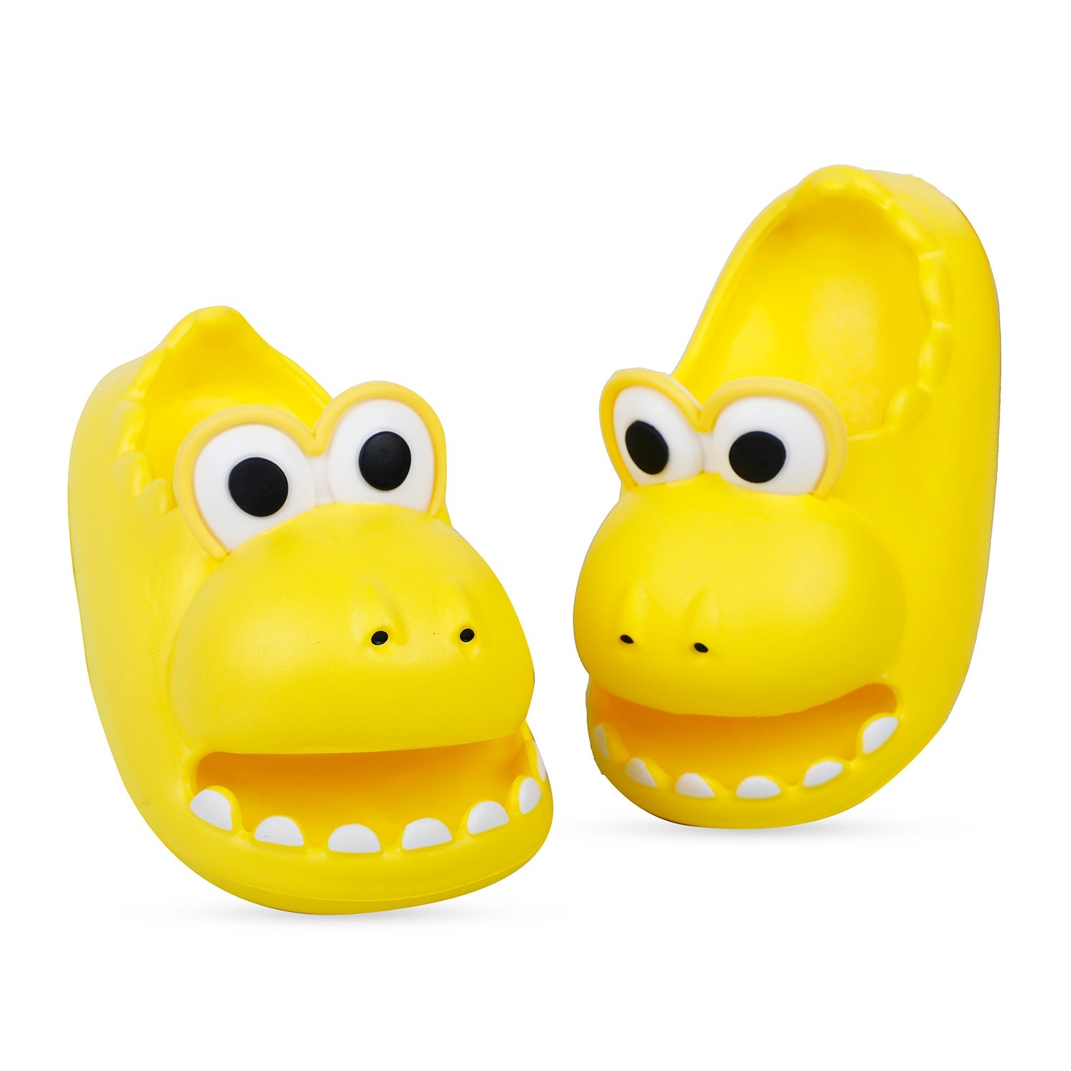Baby Moo Crocodile Beach Slippers 3D Cartoon Sliders - Yellow - Baby Moo