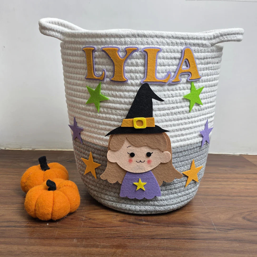 Halloween Trick-or-Treat Basket Personalised