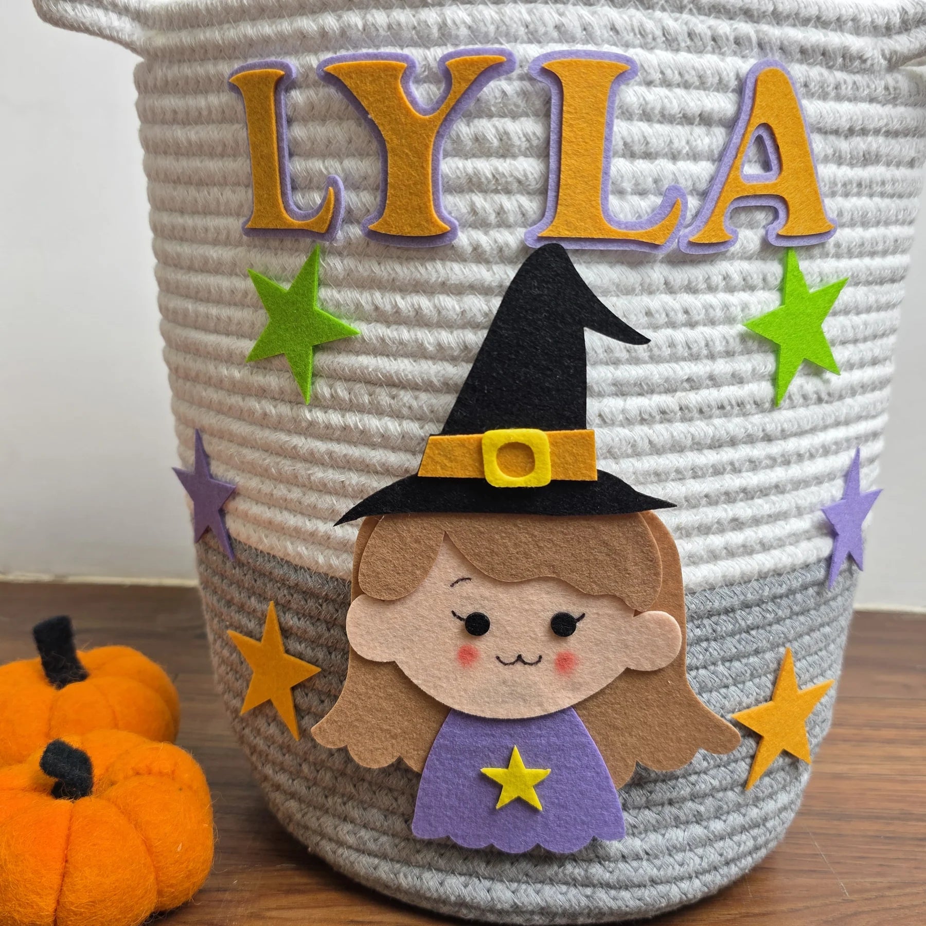 Halloween Trick-or-Treat Basket Personalised