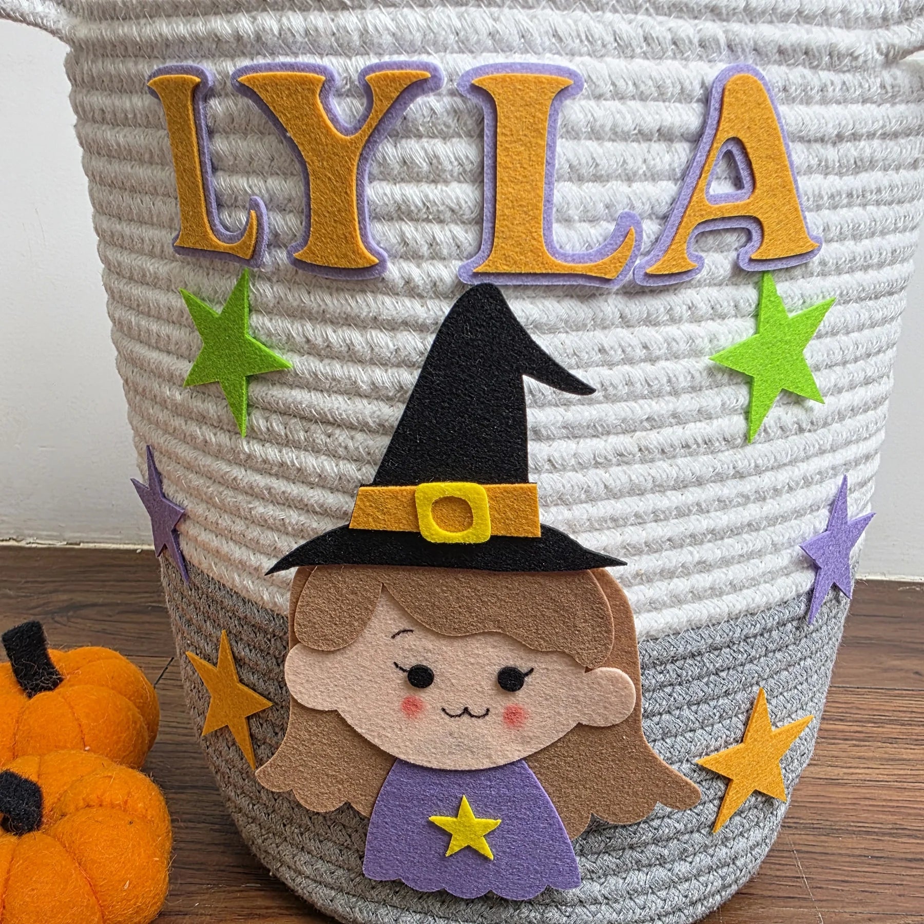 Halloween Trick-or-Treat Basket Personalised