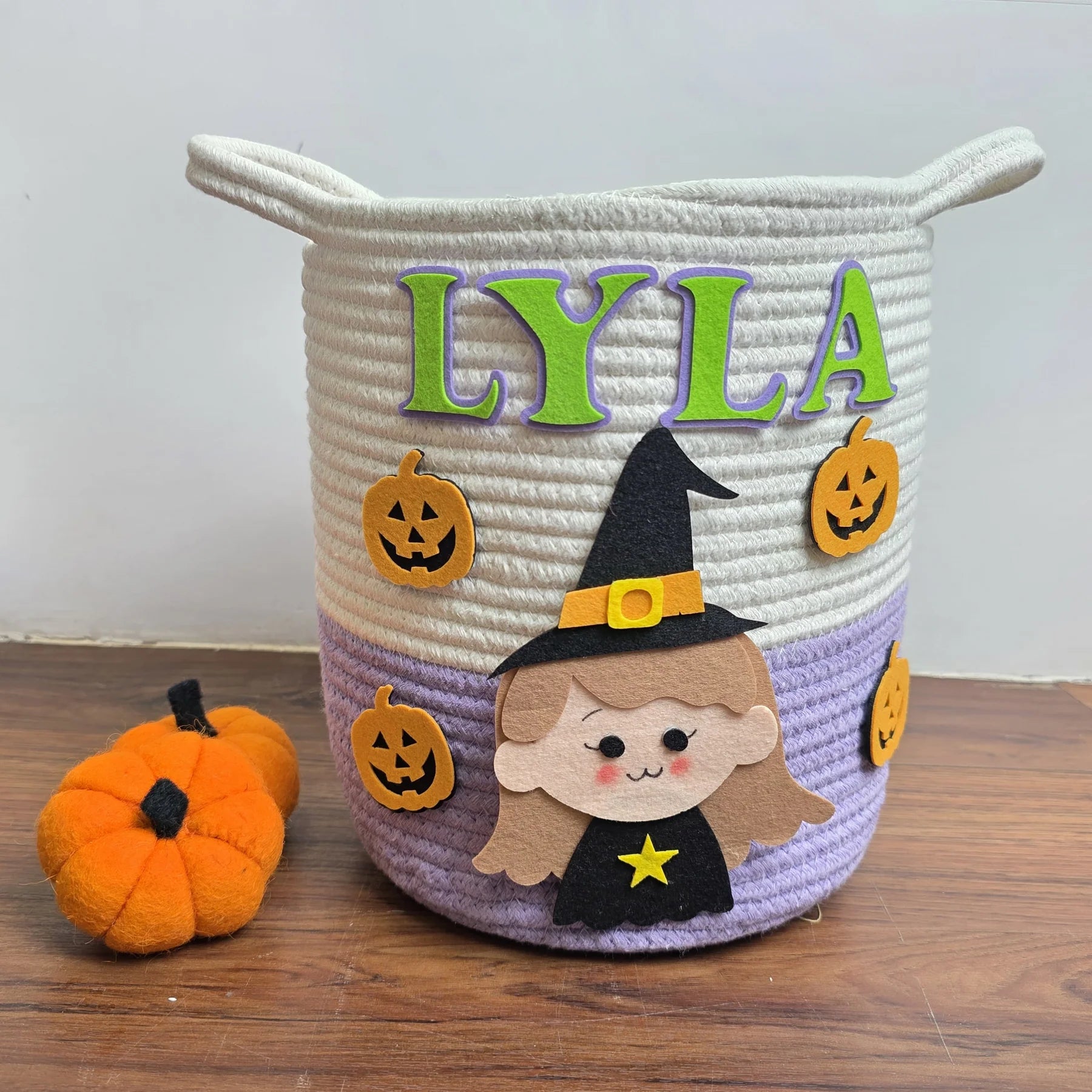 Halloween Trick-or-Treat Basket Personalised