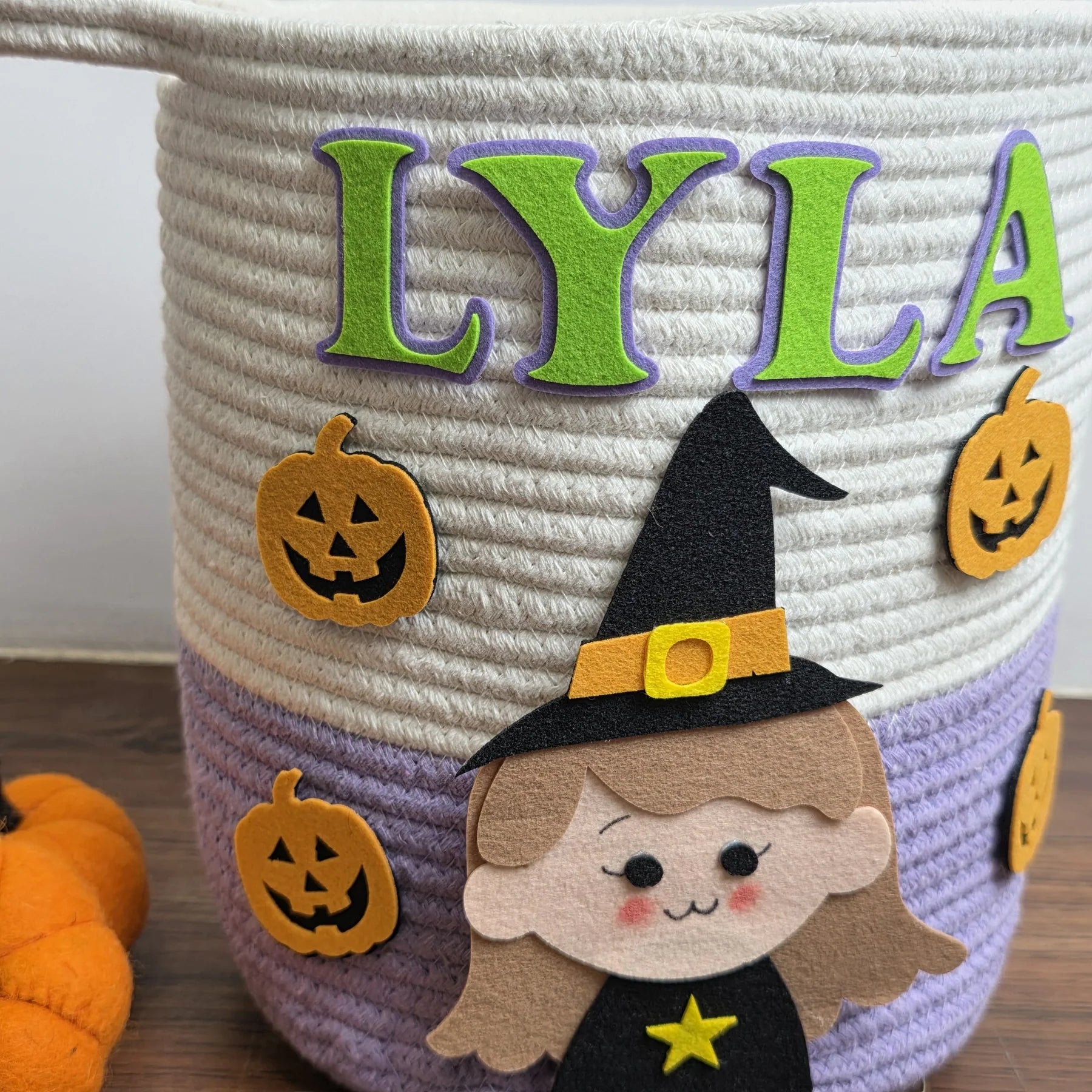 Halloween Trick-or-Treat Basket Personalised