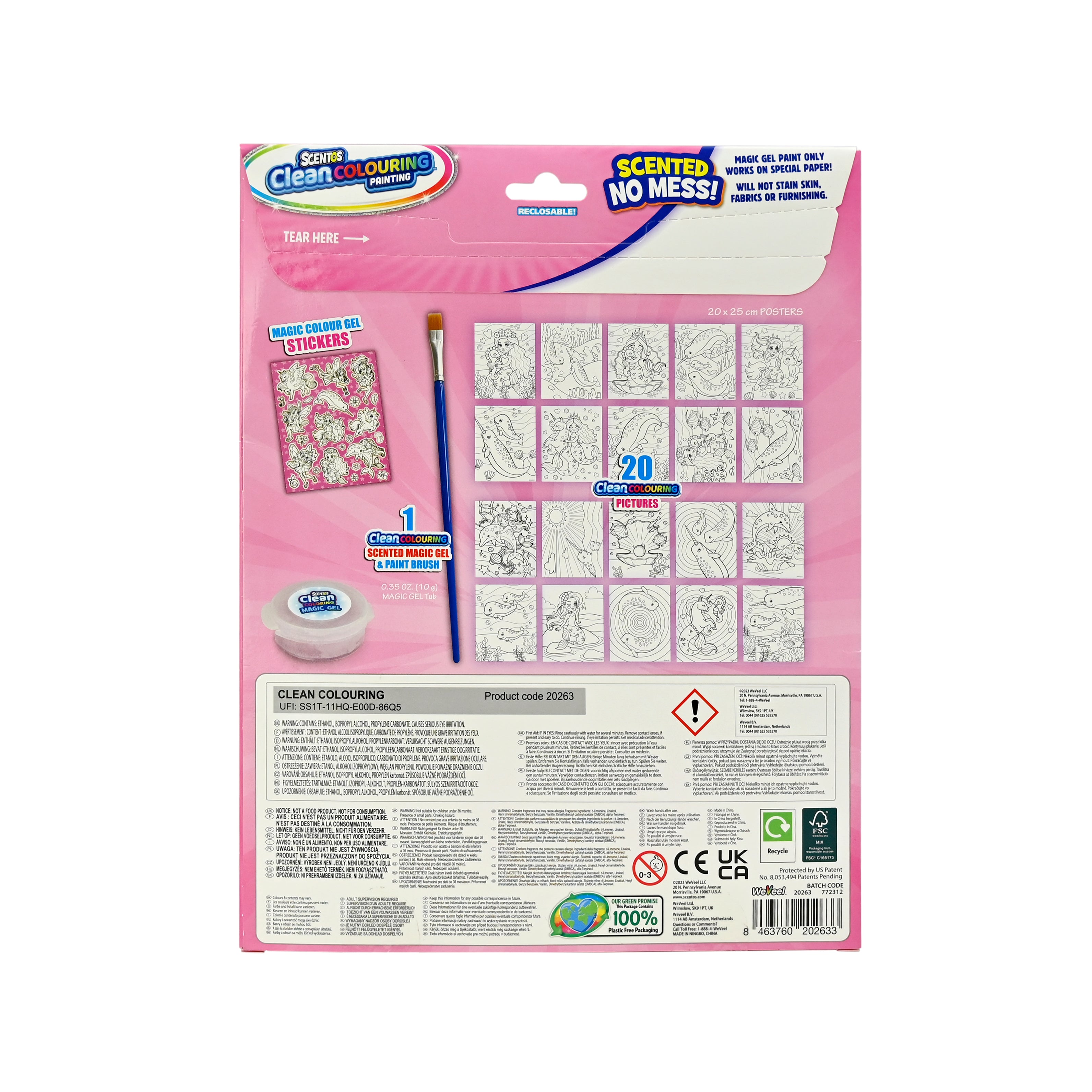 Scentos Clean Colouring Painting - Enchanted