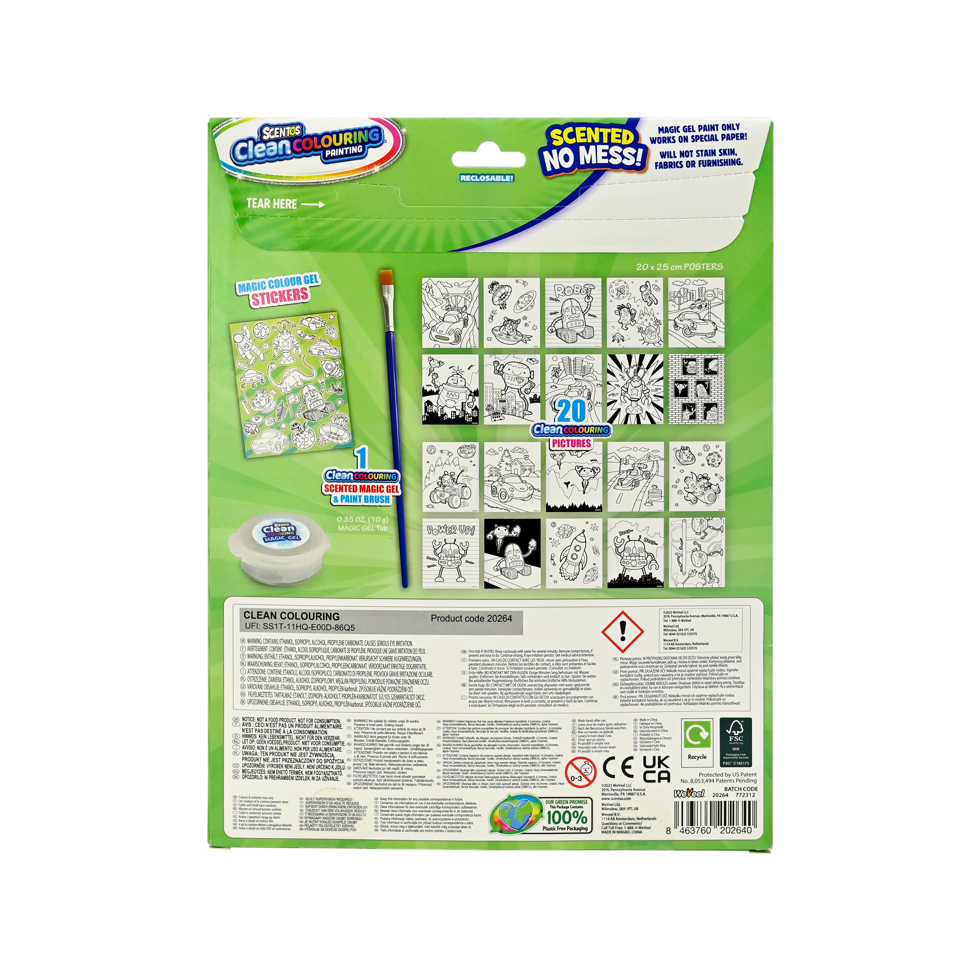 Scentos Clean Colouring Painting - Adventure