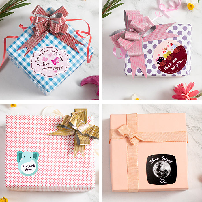 Adorable Personalised Gift Sticker - Cute Shape - Set of 40