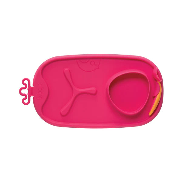 B.box Roll & Go Mealtime Mat -Strawberry Shake Pink