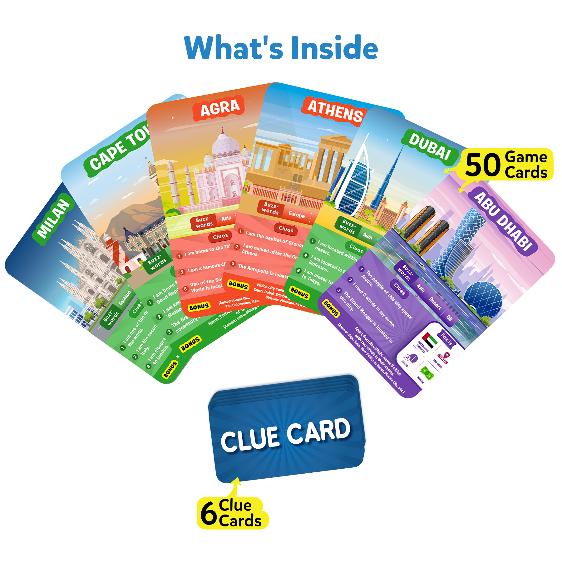 Skillmatics Educational Game - Guess In 10 - Cities Around The World