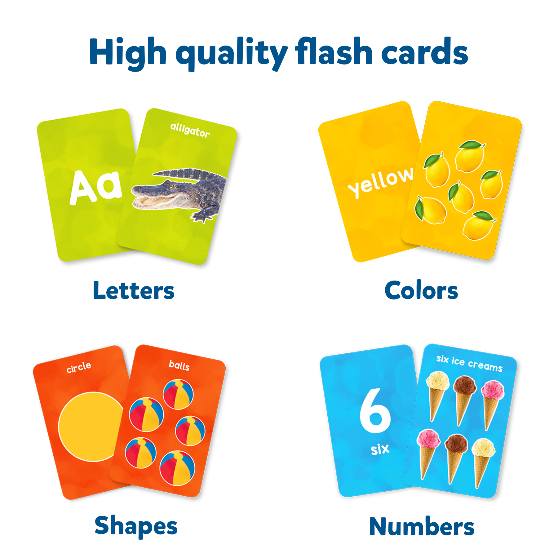 Flash Cards - Letters, Numbers, Shapes and Colors