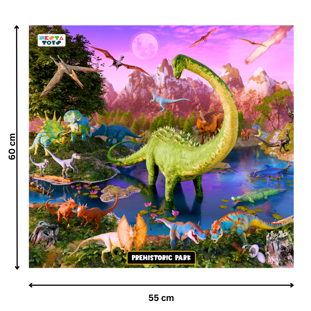 Prehistoric Park Jigsaw Puzzle For Kids (64 Pcs)