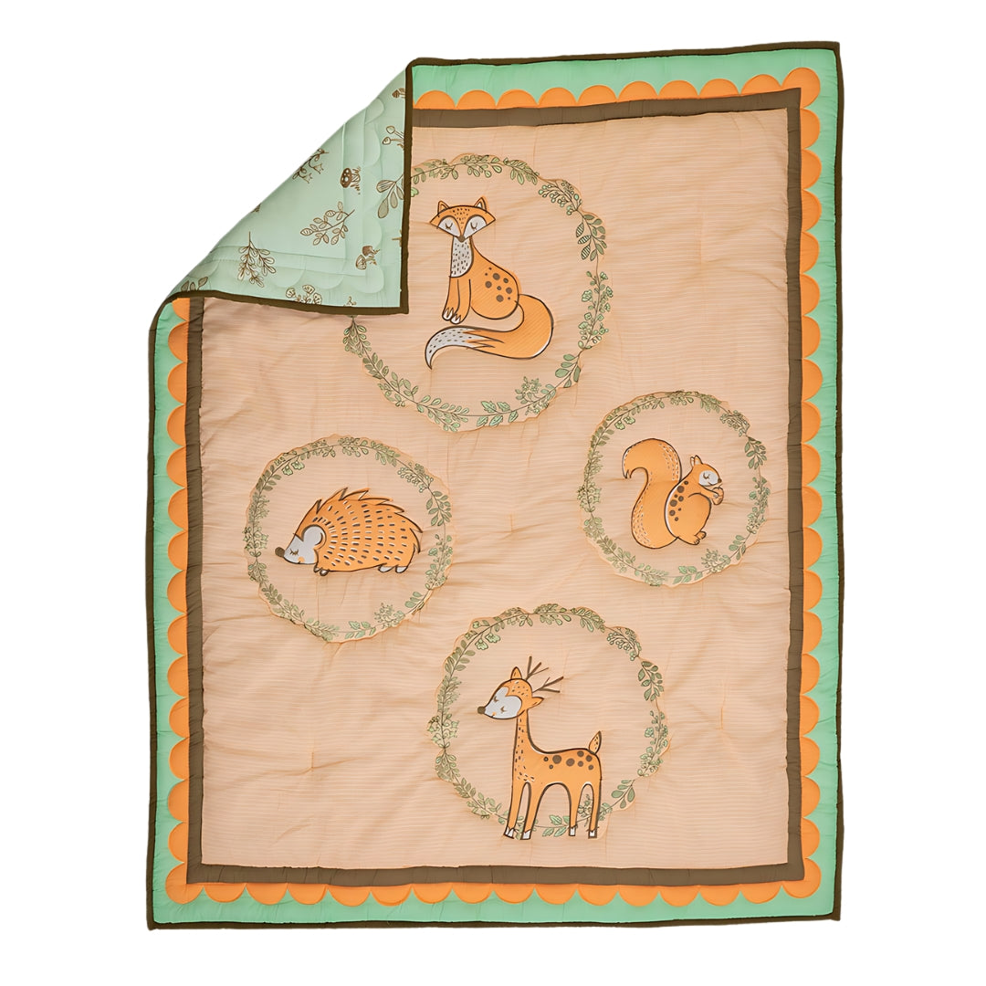 Gudgoodie Cotton Muslin Baby Quilt - Enchanted Forest