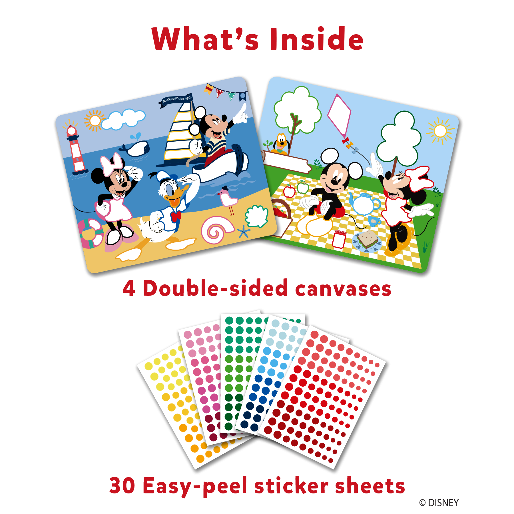 Skillmatics Art Activity - Dot It Mickey and Friends, Mess-Free Sticker Art for Kids, Craft Kits, DIY Activity, Gifts for Boys & Girls Ages 3, 4, 5, 6, 7, Travel Toys for Toddlers