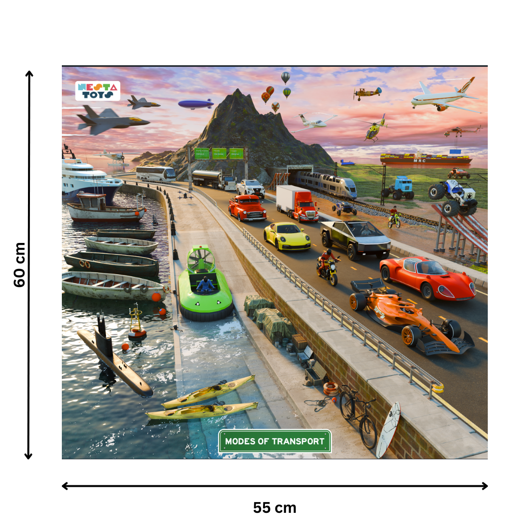 Modes Of Transport Puzzle For Kids (64 Pcs)