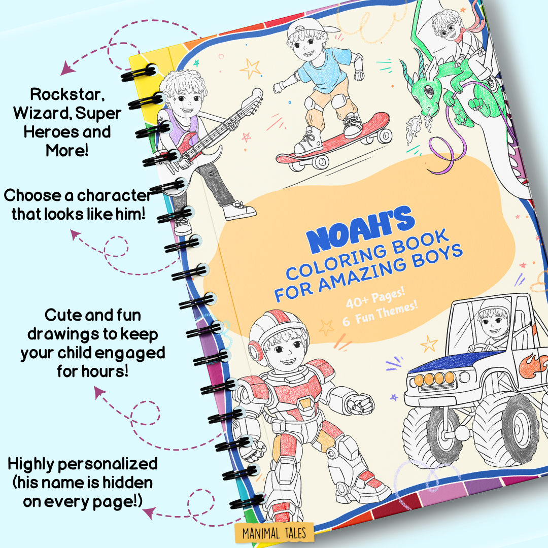 My Coloring Book, Just For Me! (For Boys)