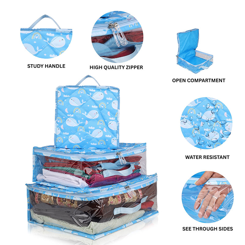 Travel Cubes- 3 Piece Set - Whale