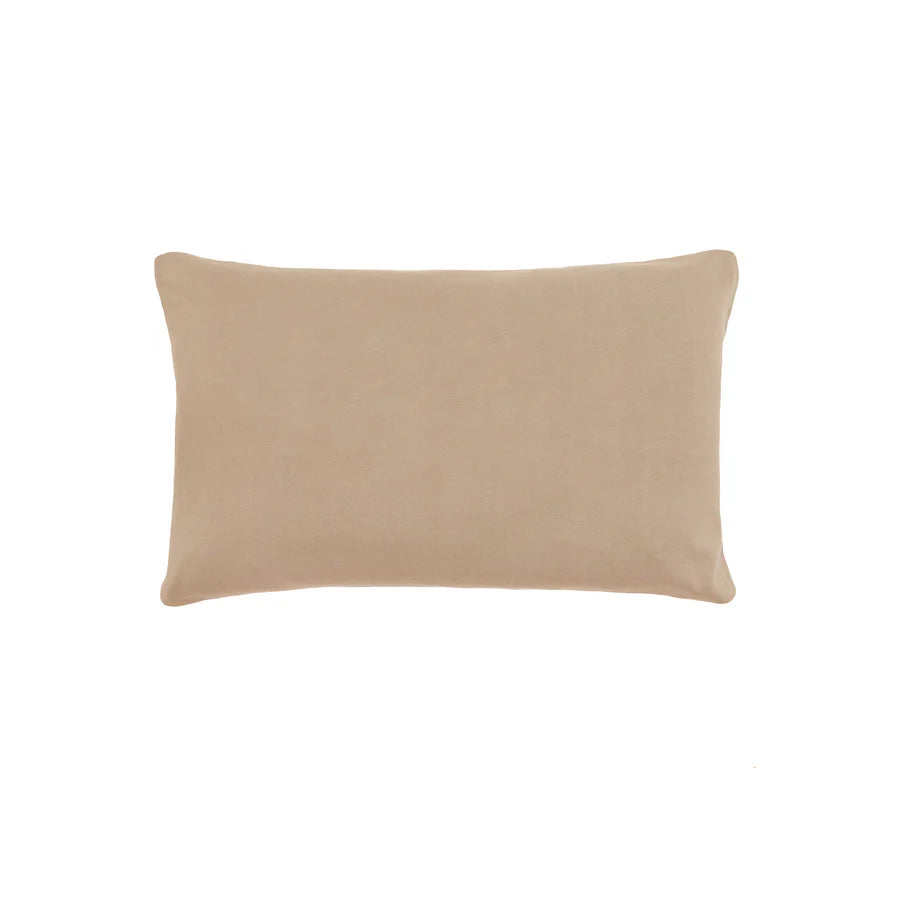 Name Pillowcase - Light Camel; Letter: Oatmeal