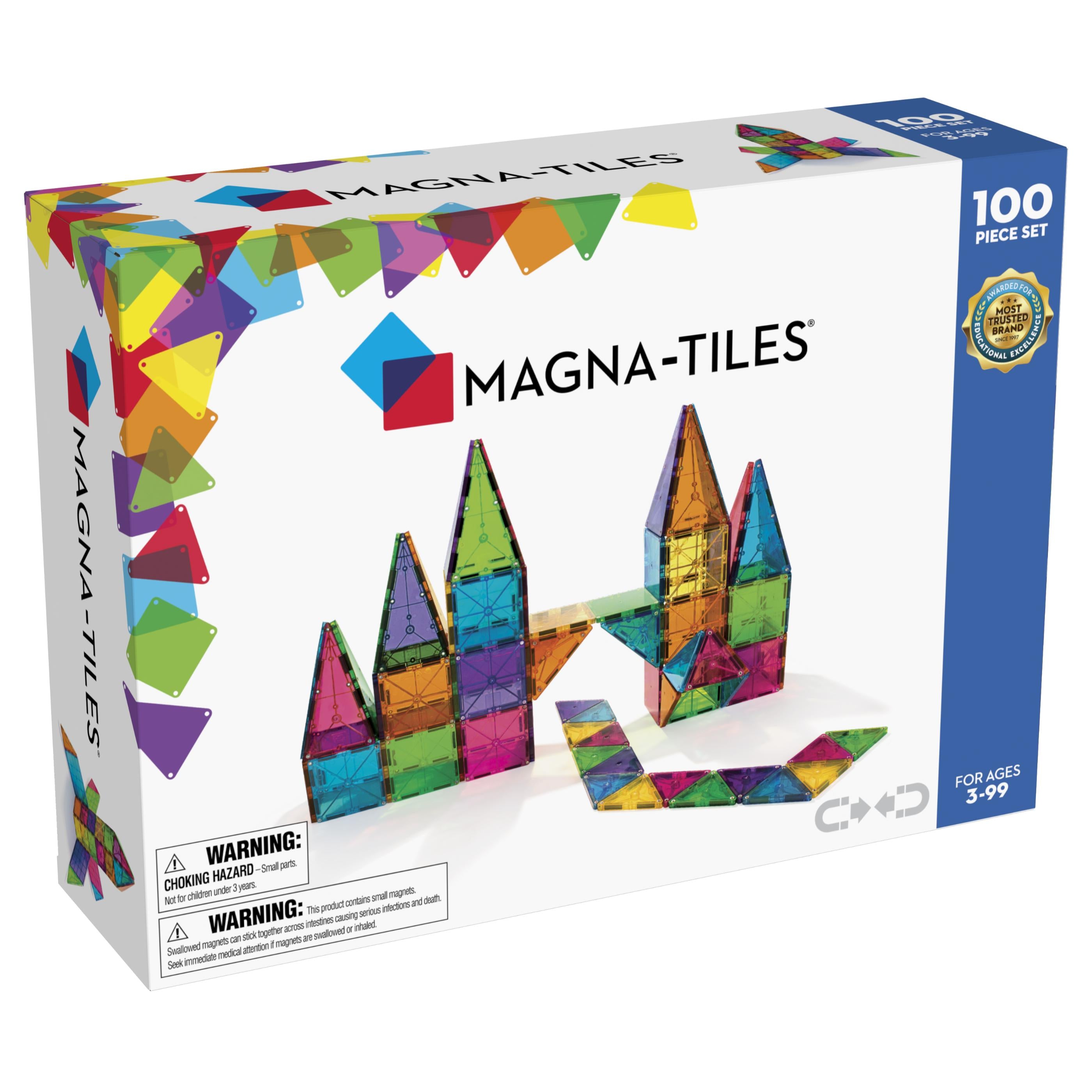 Magna Tiles Clear Colors 100 Piece Set