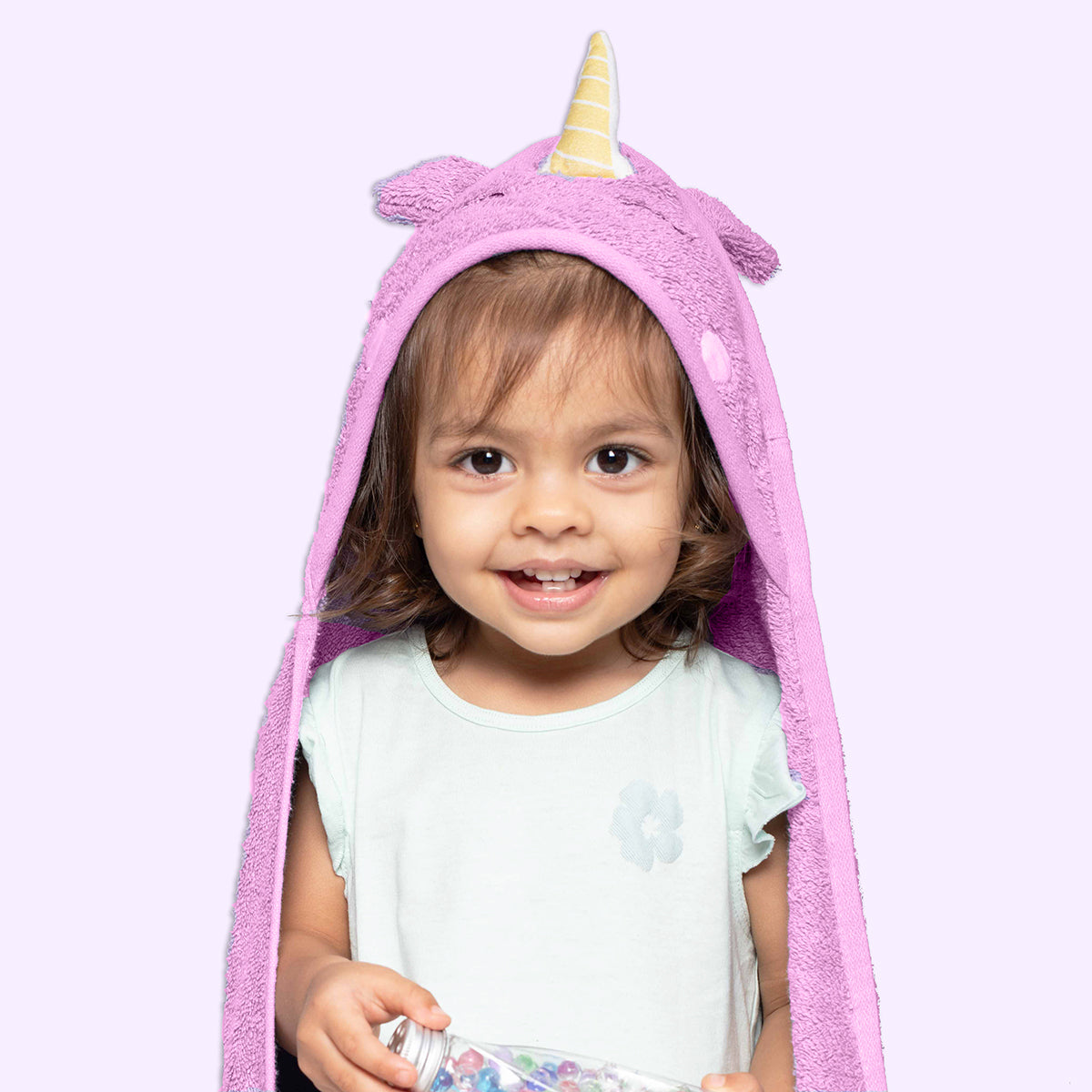 Tiny Snooze Hooded Towel - Unicorn