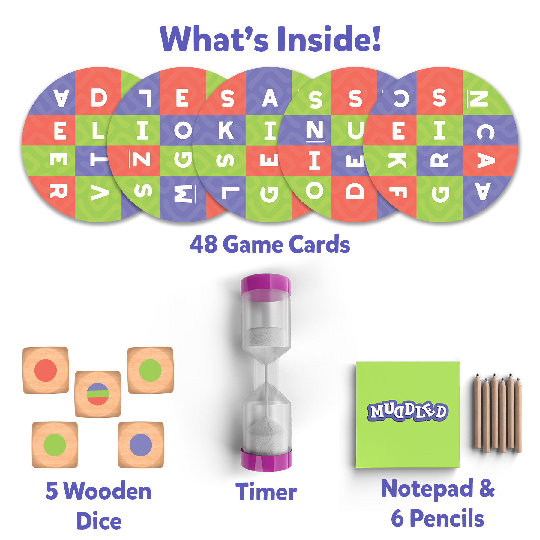 Skillmatics Word Game - Muddled, Fast-Paced Word Building Game, Fun For Kids & Families, Gifts For Ages 8 & Up