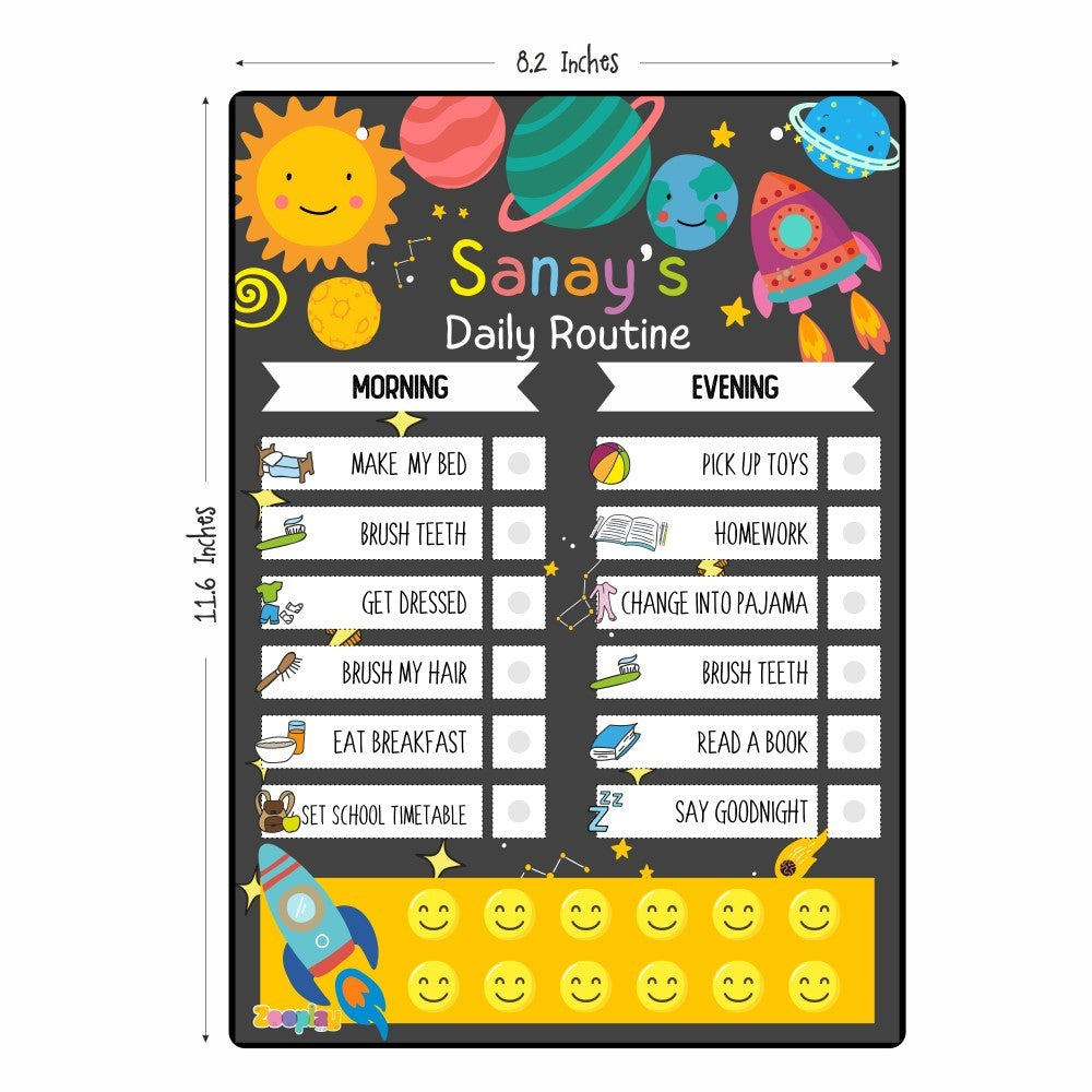 Daily Reward Chart Personalised – Mission Space