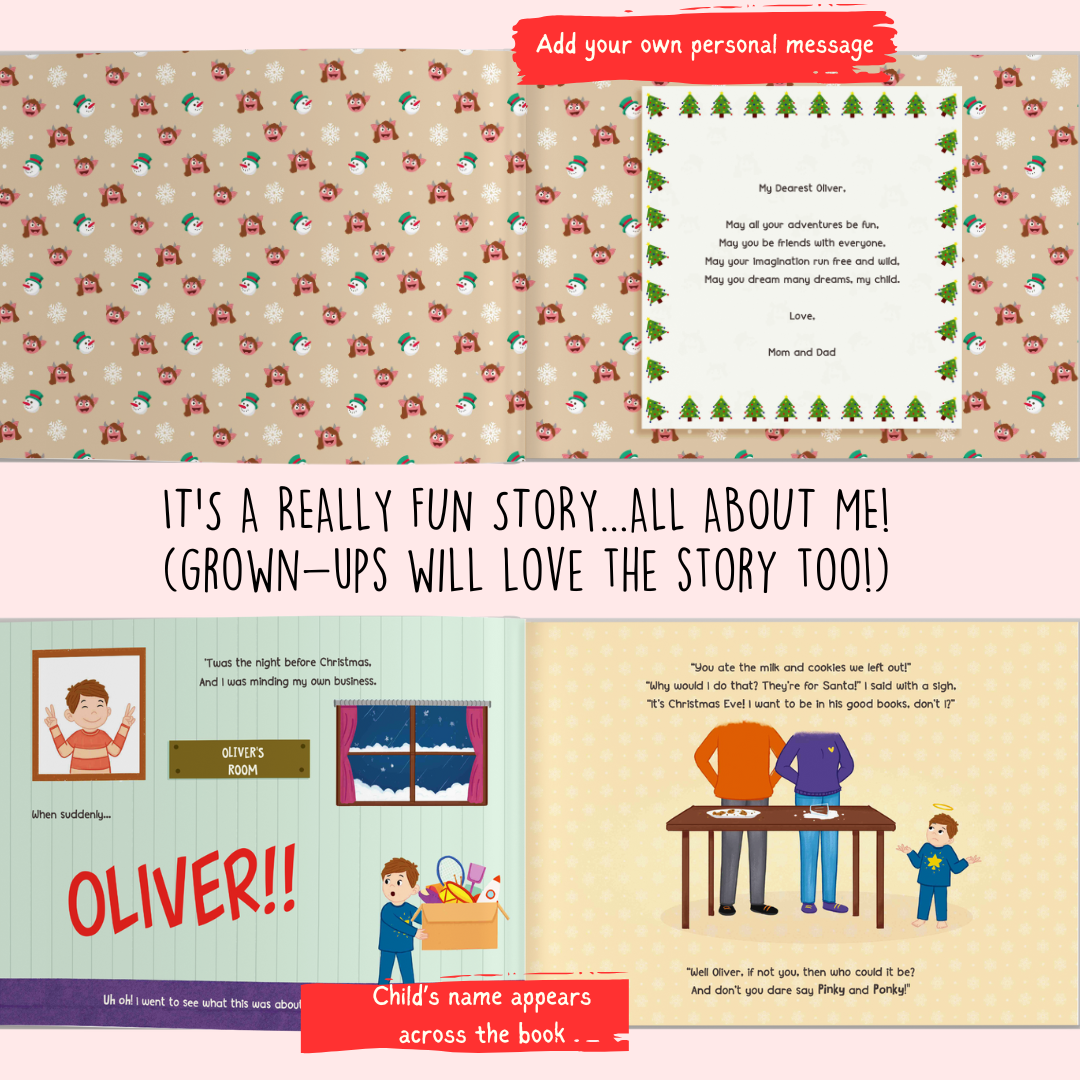 How I Saved Santa from Pinky and Ponky (Personalized Children's Christmas Book)