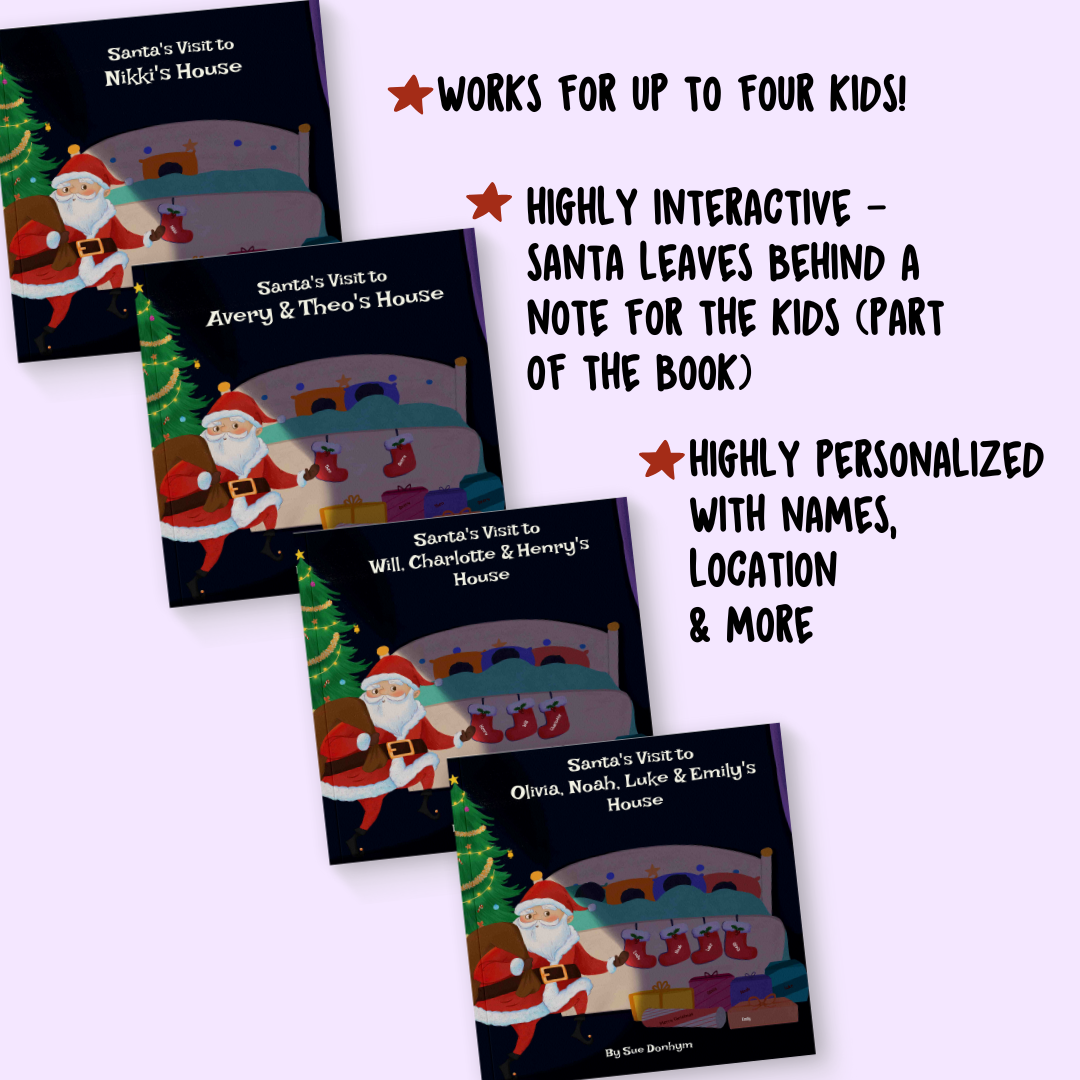 Santa's Visit to our House (Personalized Children's Christmas Book)